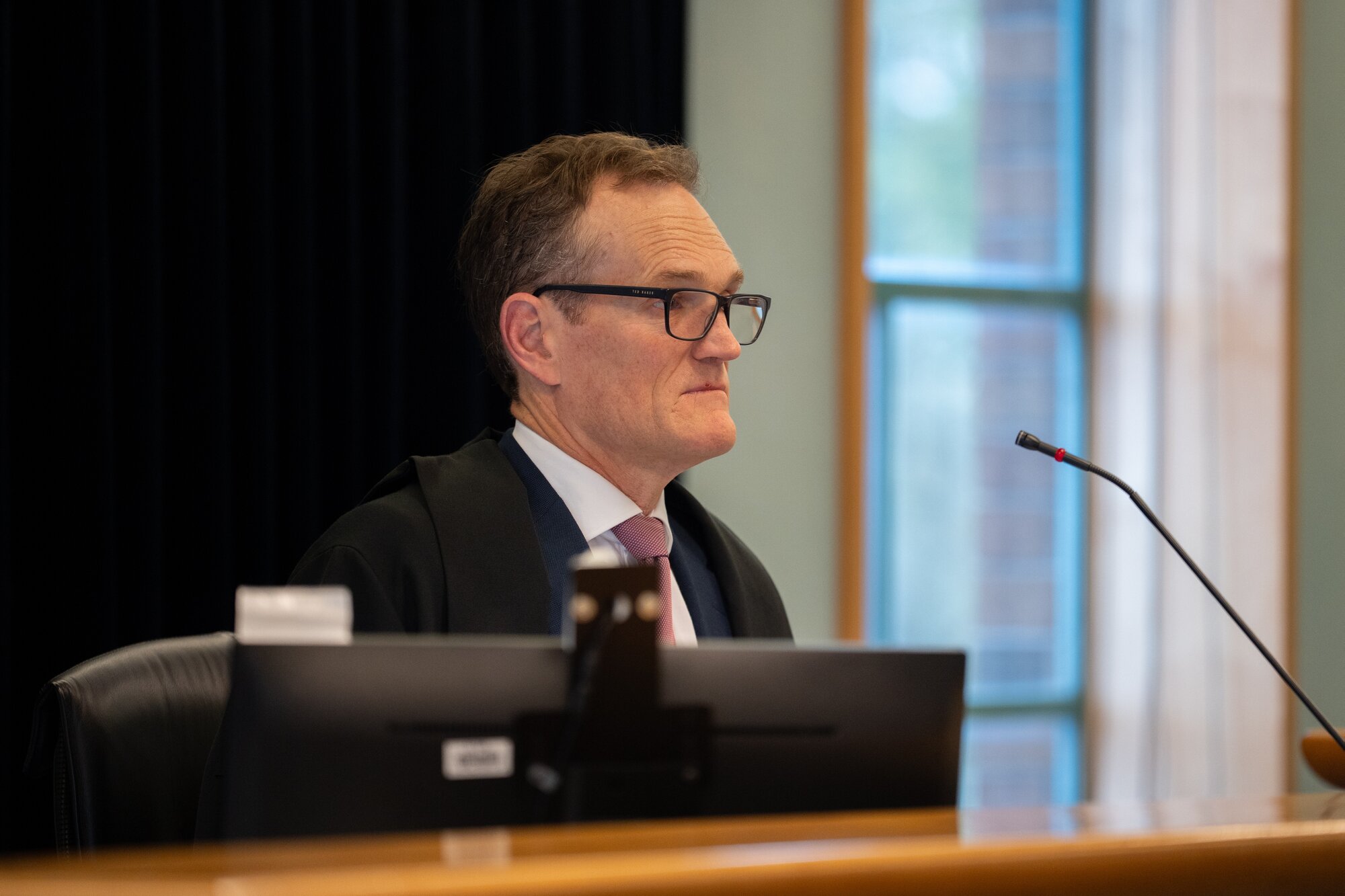 Justice Greg Blanchard, at the joint sentencing hearing in the High Court at Auckland for Marciano Fritz, Michael Fritz and Wesley Whaits. Photo / Annaleise Shortland