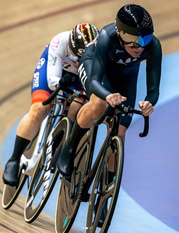 Sami Donnelly competes in the omnium at the 2026 World Cup in Malaysia. Photo / Instagram, @sammidonelly