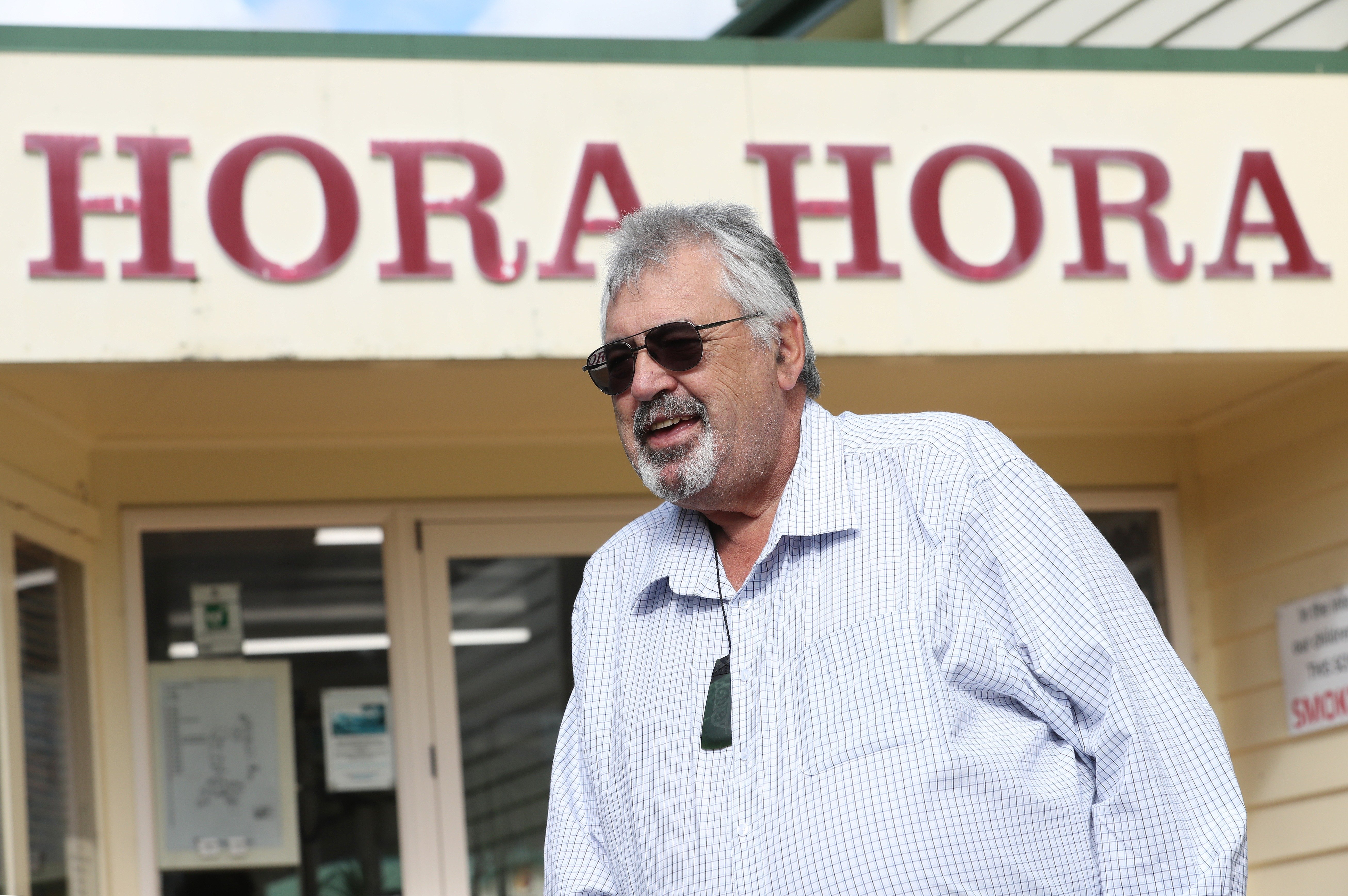 Hora Hora primary school principal Pat Newman was inspired by a post on Facebook and made his own adjustments. It's gone viral. Photo / Michael Cunningham