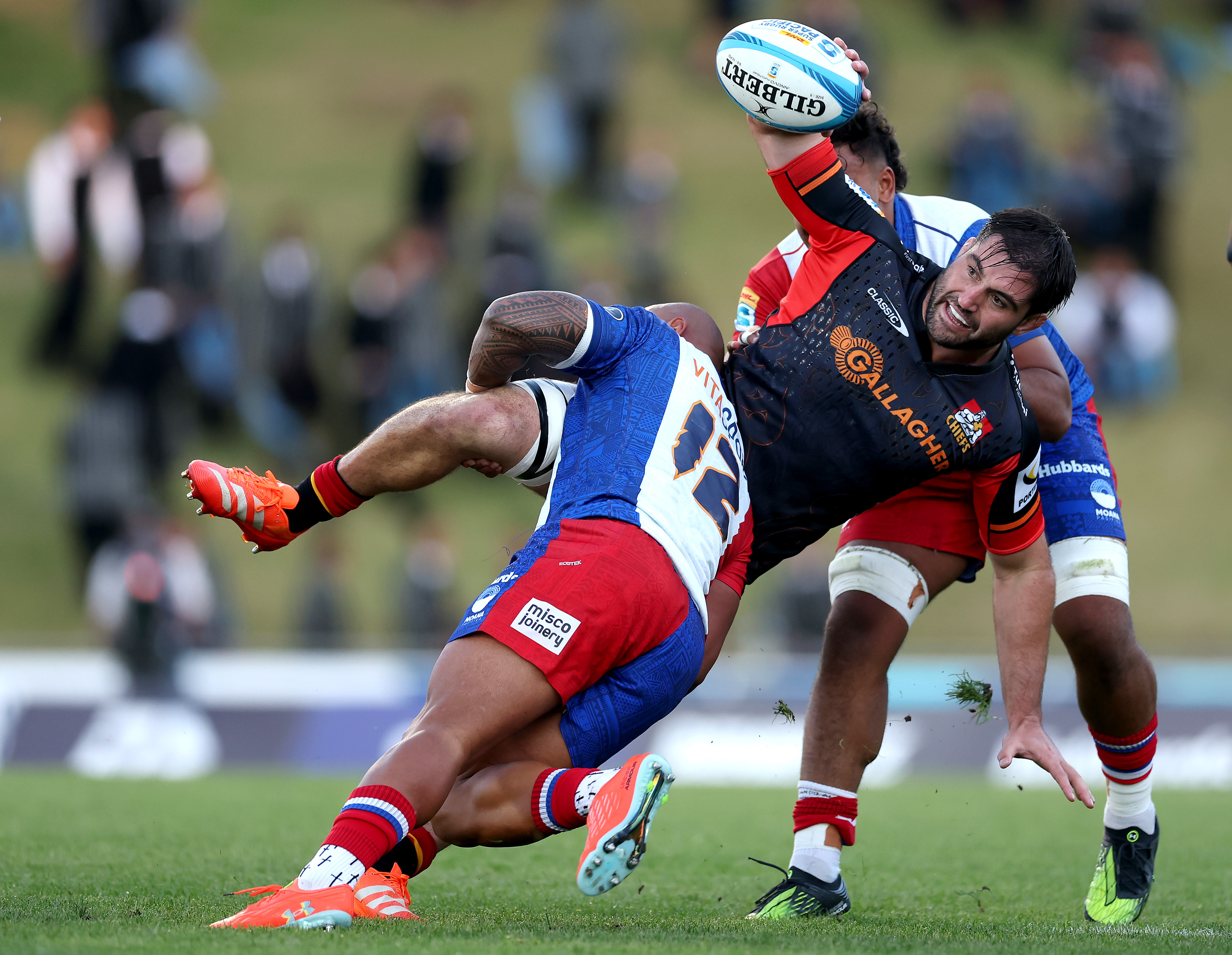 The Chiefs beat Moana Pasifika in a high-scoring encounter. Photo / Getty Images