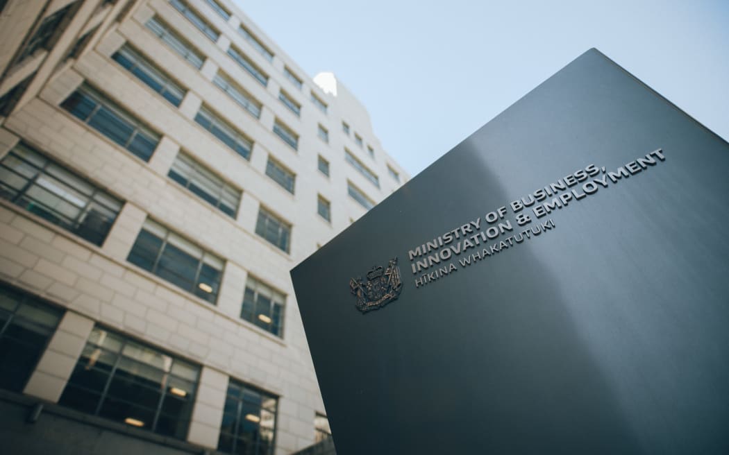 The Ministry of Business, Innovation and Employment building in Wellington. Photo / RNZ, Dom Thomas