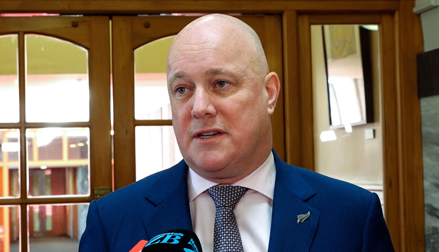 Prime Minister Christopher Luxon spoke to Jamie Mackay on The Country today. Photo / Mark Mitchell.
