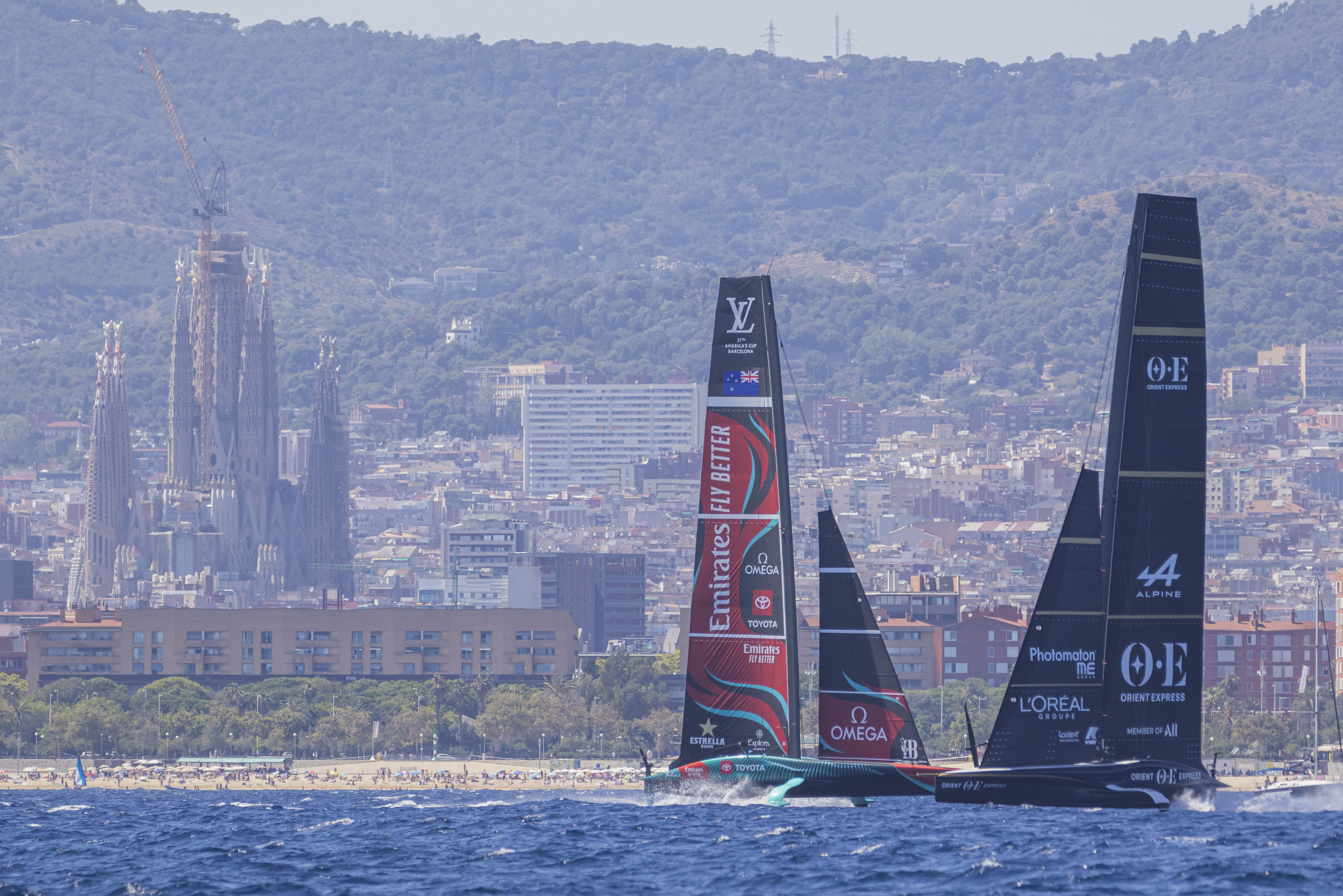 A study by the University of Barcelona reported a positive economic impact of $1.93 billion for the city from hosting the 37th America's Cup. Photo / Job Vermeulen, America's Cup