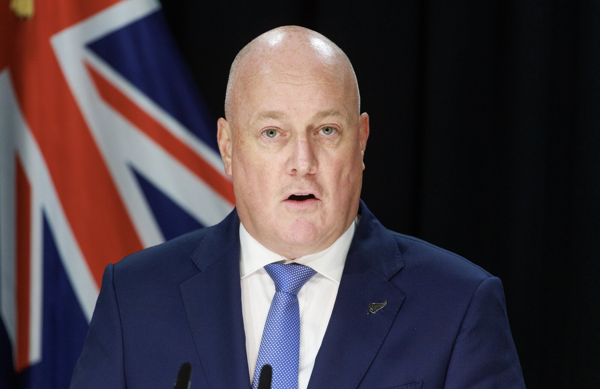Prime Minister Christopher Luxon tried to dampen down talk about a NZ-US framework. Photo / Mark Mitchell