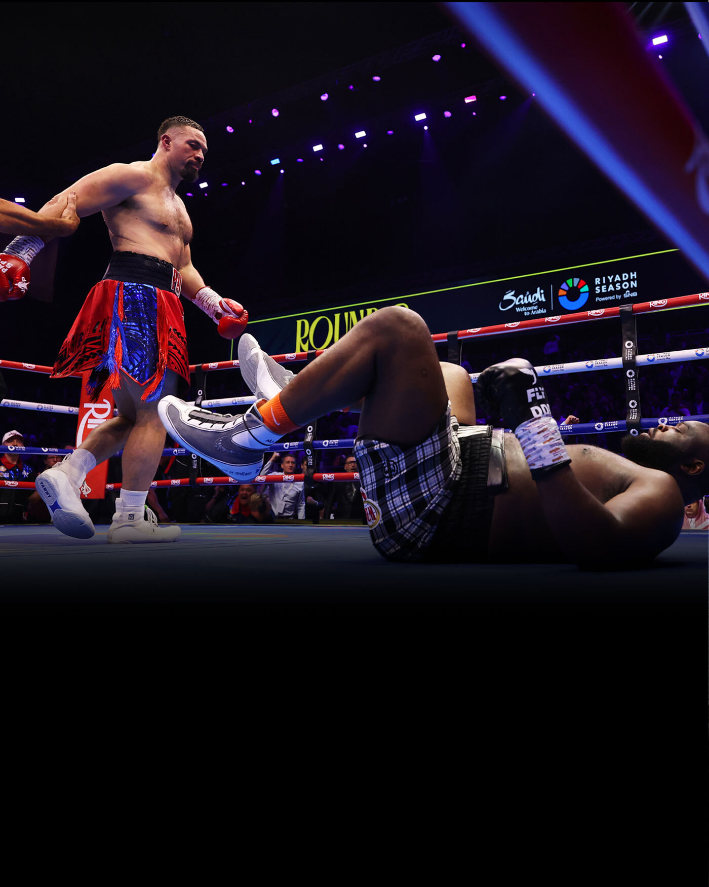 Joseph Parker knocks out Martin Bakole in Riyadh. Photo / Getty Images