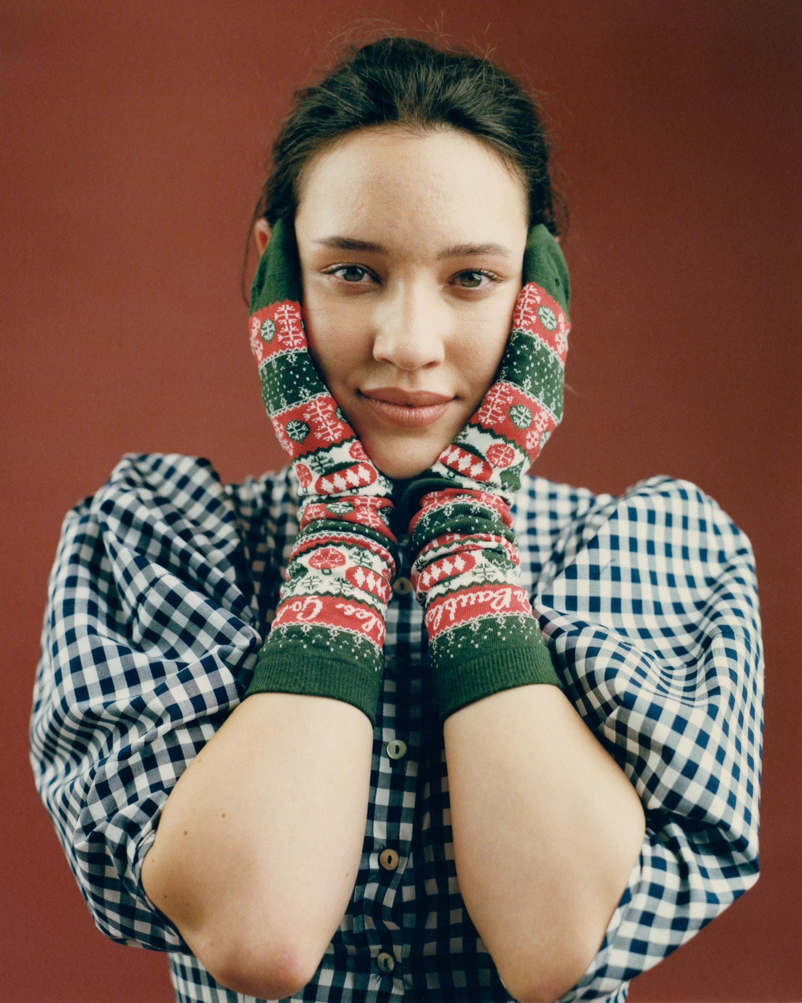 Fabienne wears Twenty-seven names dress and Cotton On Novelty socks. Photo / Jerome Warburton