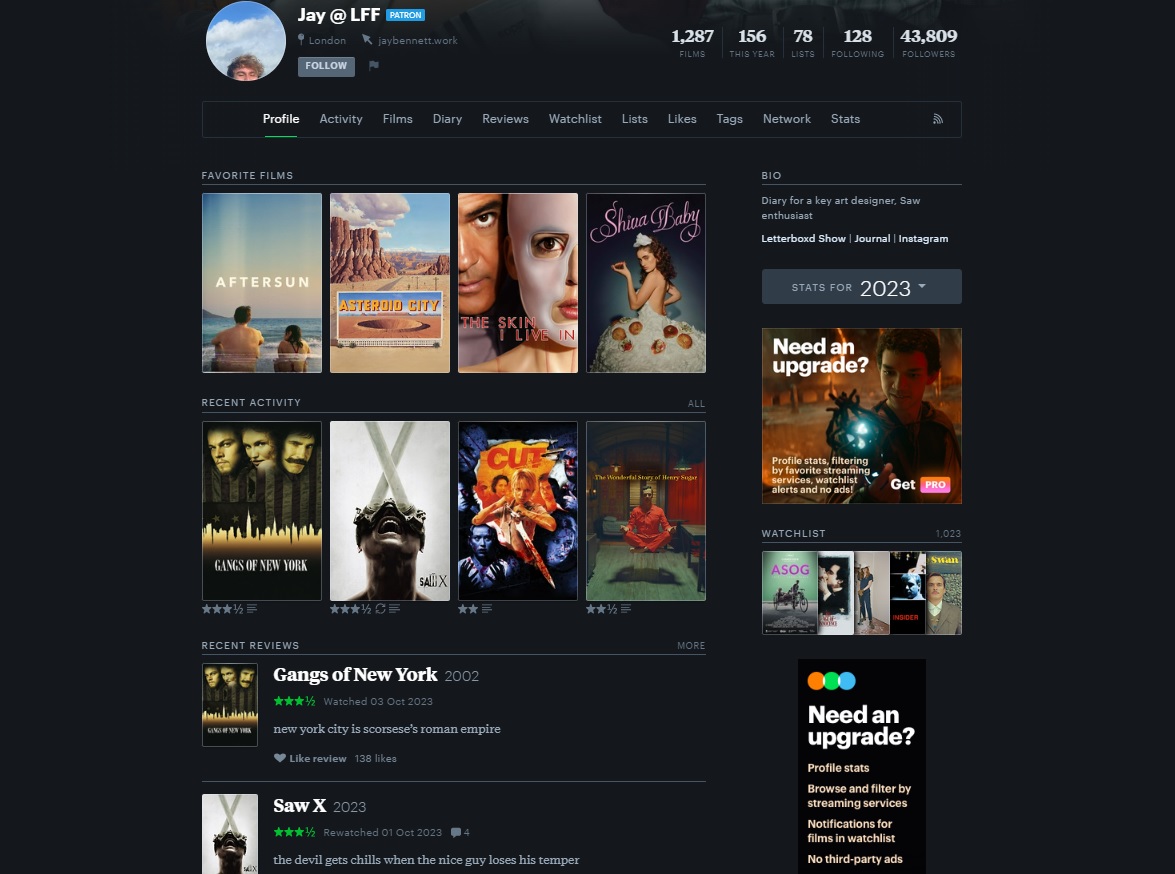 Film Site Letterboxd Sold to Investment Firm – The Hollywood Reporter