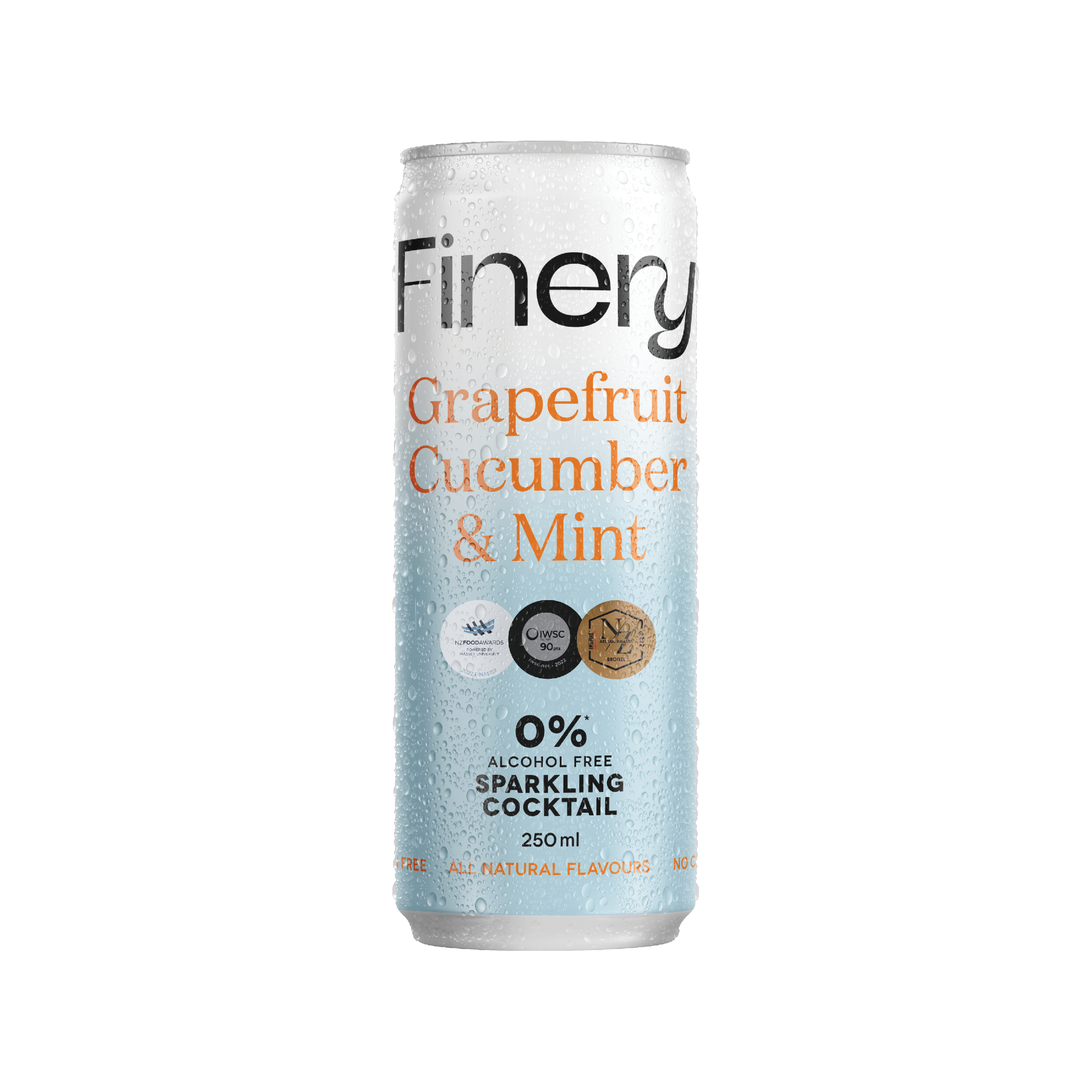 Finery's Grapefruit, Cucumber & Mint sparkling cocktail in a can. Photo / Supplied