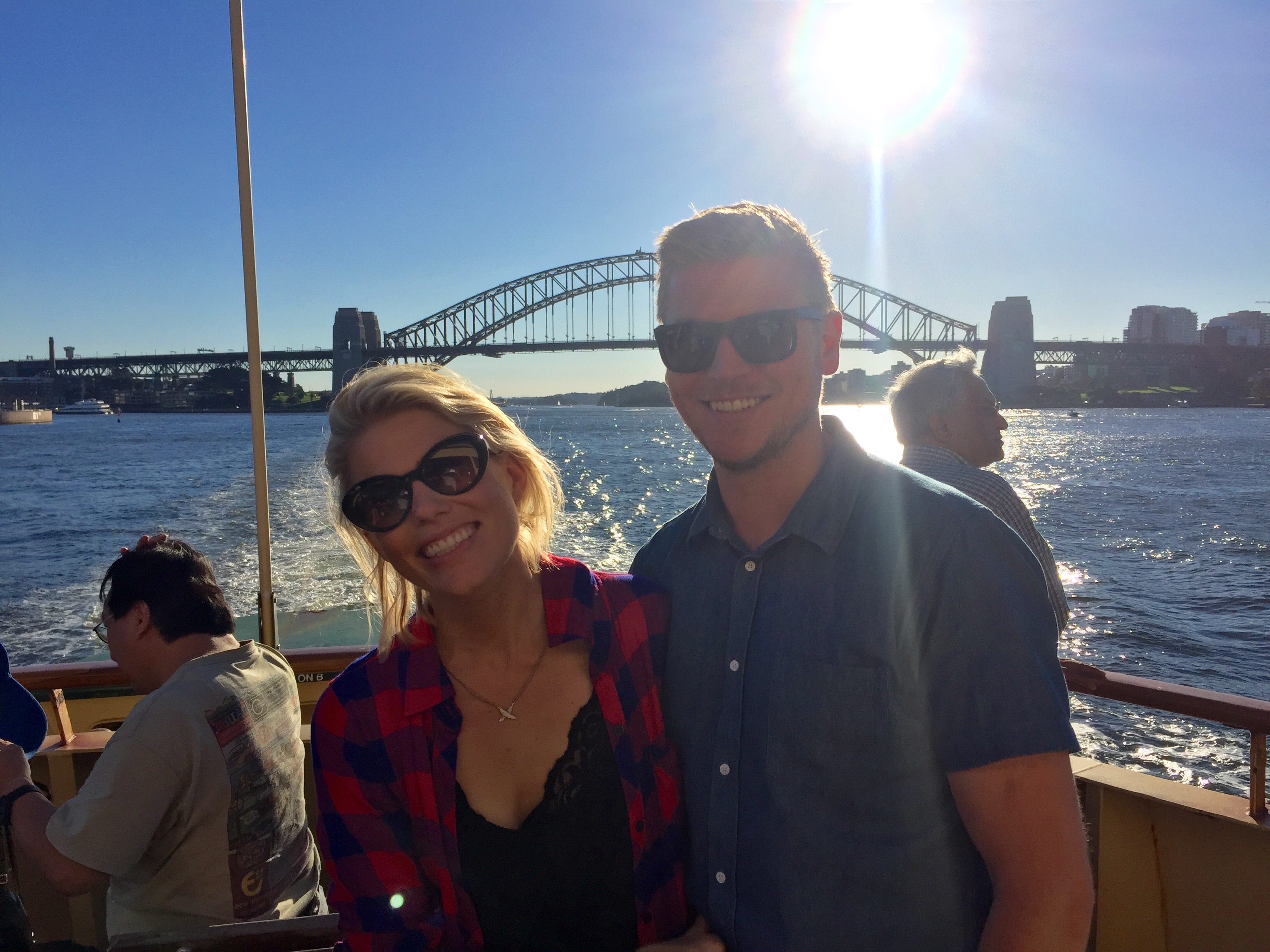 Ruth Wynn-Williams and Matt Gibb are enjoying their new life in Sydney. Photo / Supplied