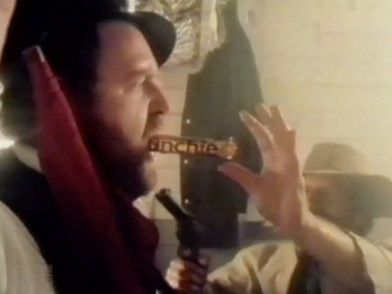 The iconic Crunchie Train Robbery ad.