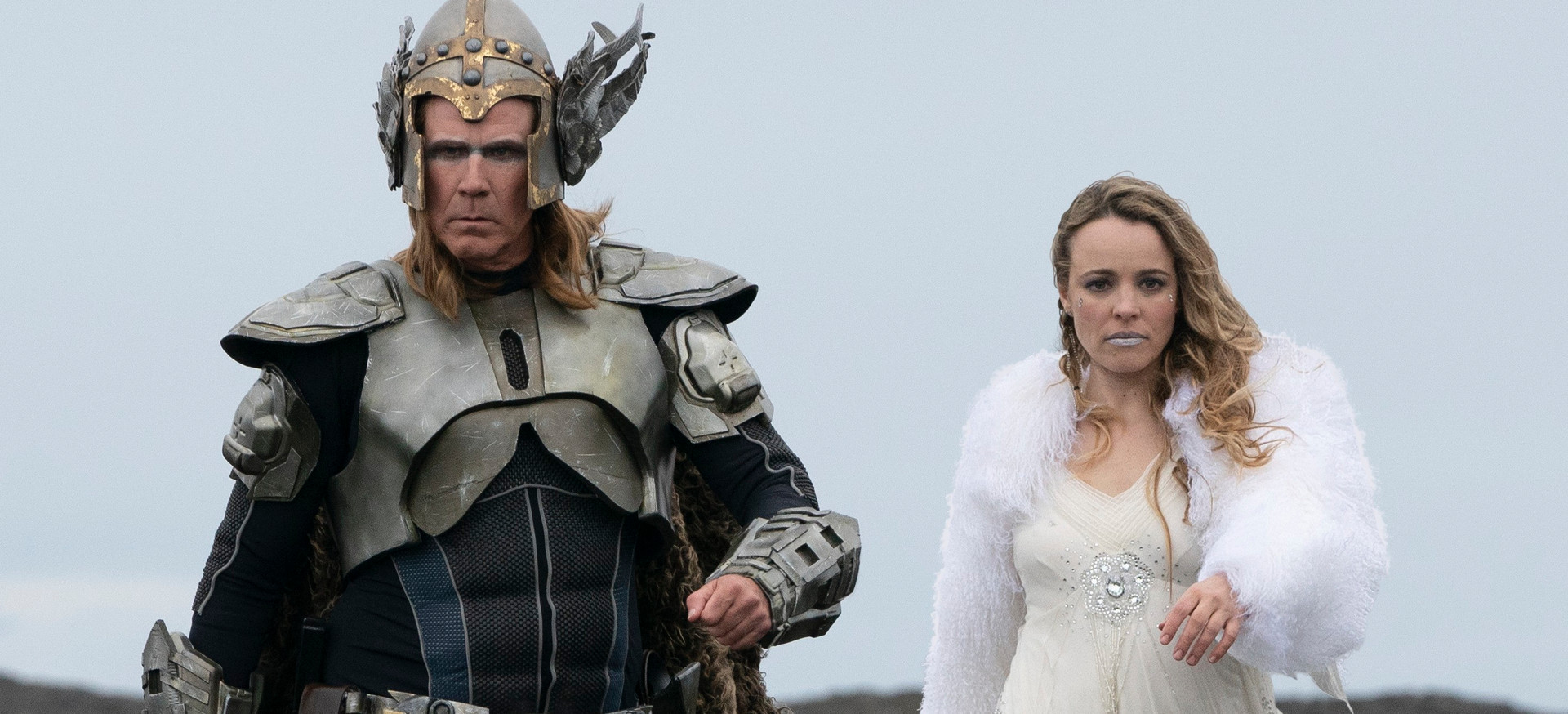 Will Ferrell and Rachel McAdams star as Fire Saga, a musical duo who unexpectedly come to represent Iceland at Eurovision. Photo / Supplied