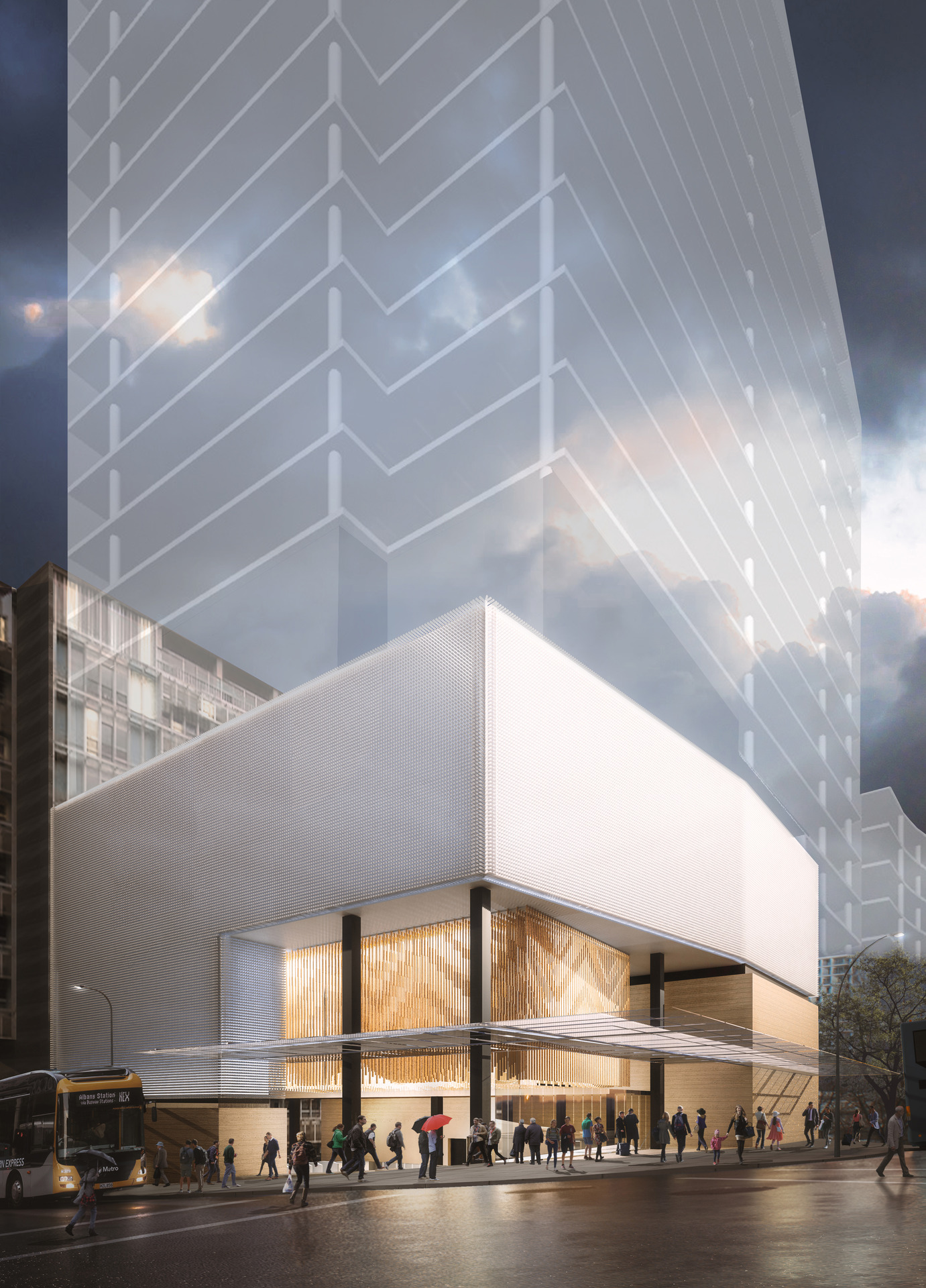 Artist's impression of the City Rail Loop Aotea station. Photo / Supplied