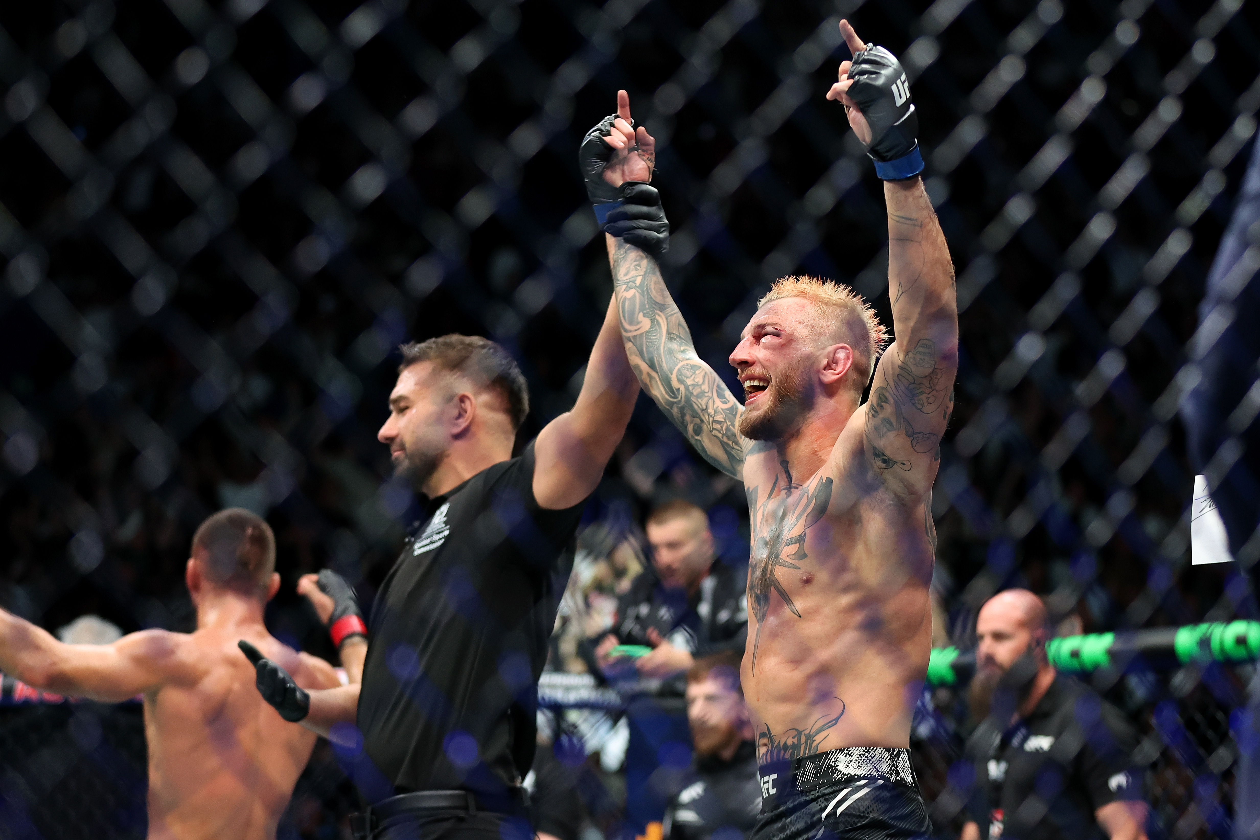 Dan Hooker beat Mateusz Gamrot in August to climb to sixth in the UFC lightweight rankings. Photo / Getty Images