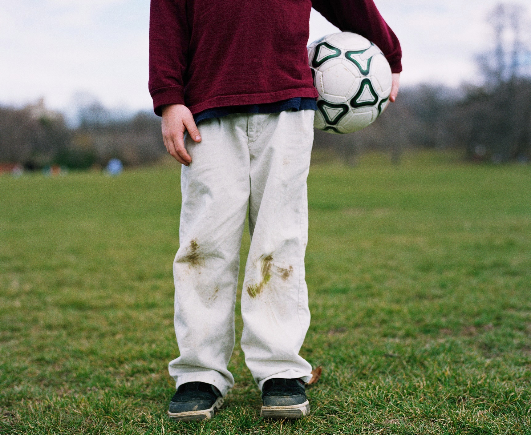 Methylated spirits can help lift the green pigmentation caused by grass. Photo / Getty Images