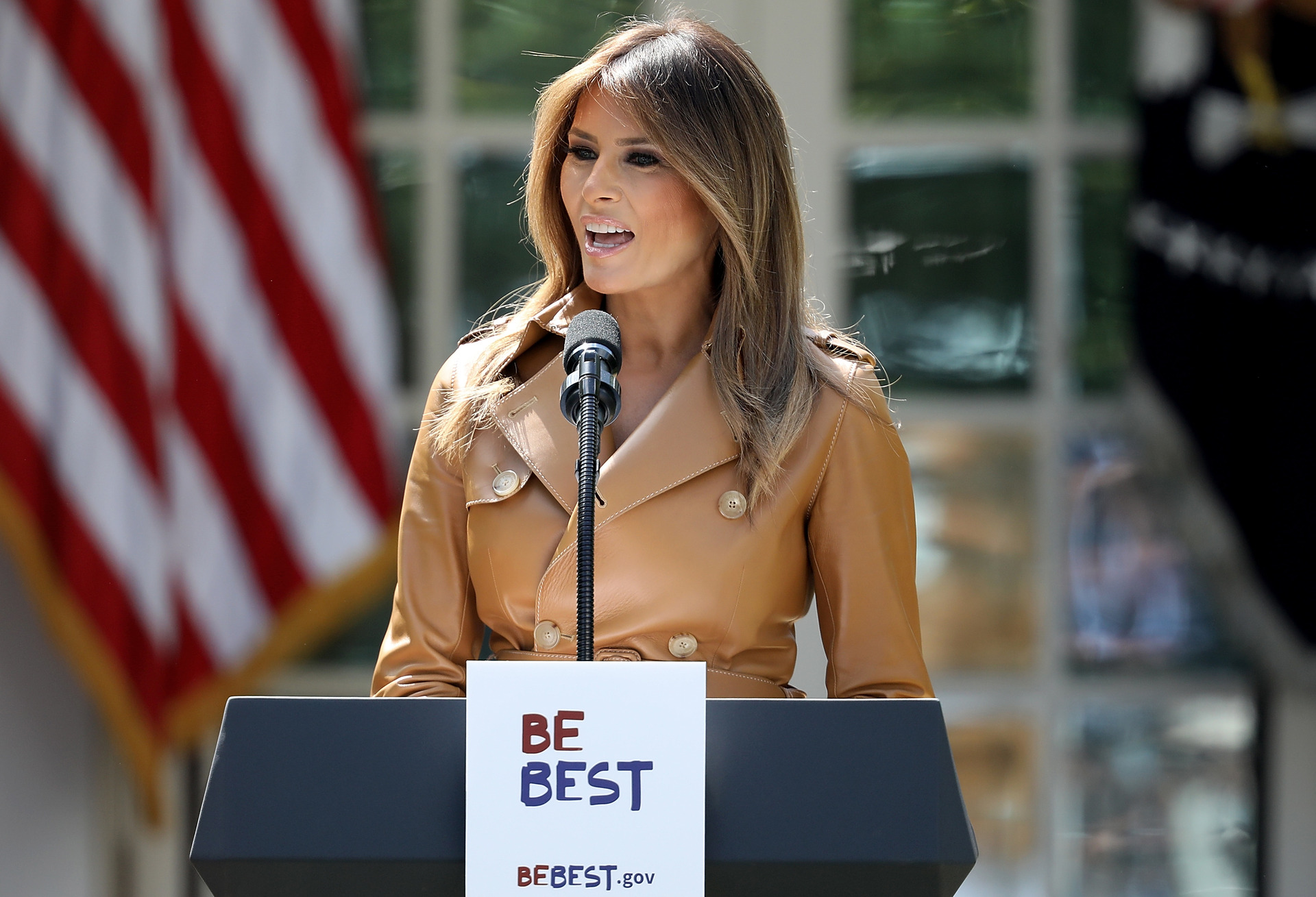 Trump outlines her new initiatives as first lady. Photo / Getty Images