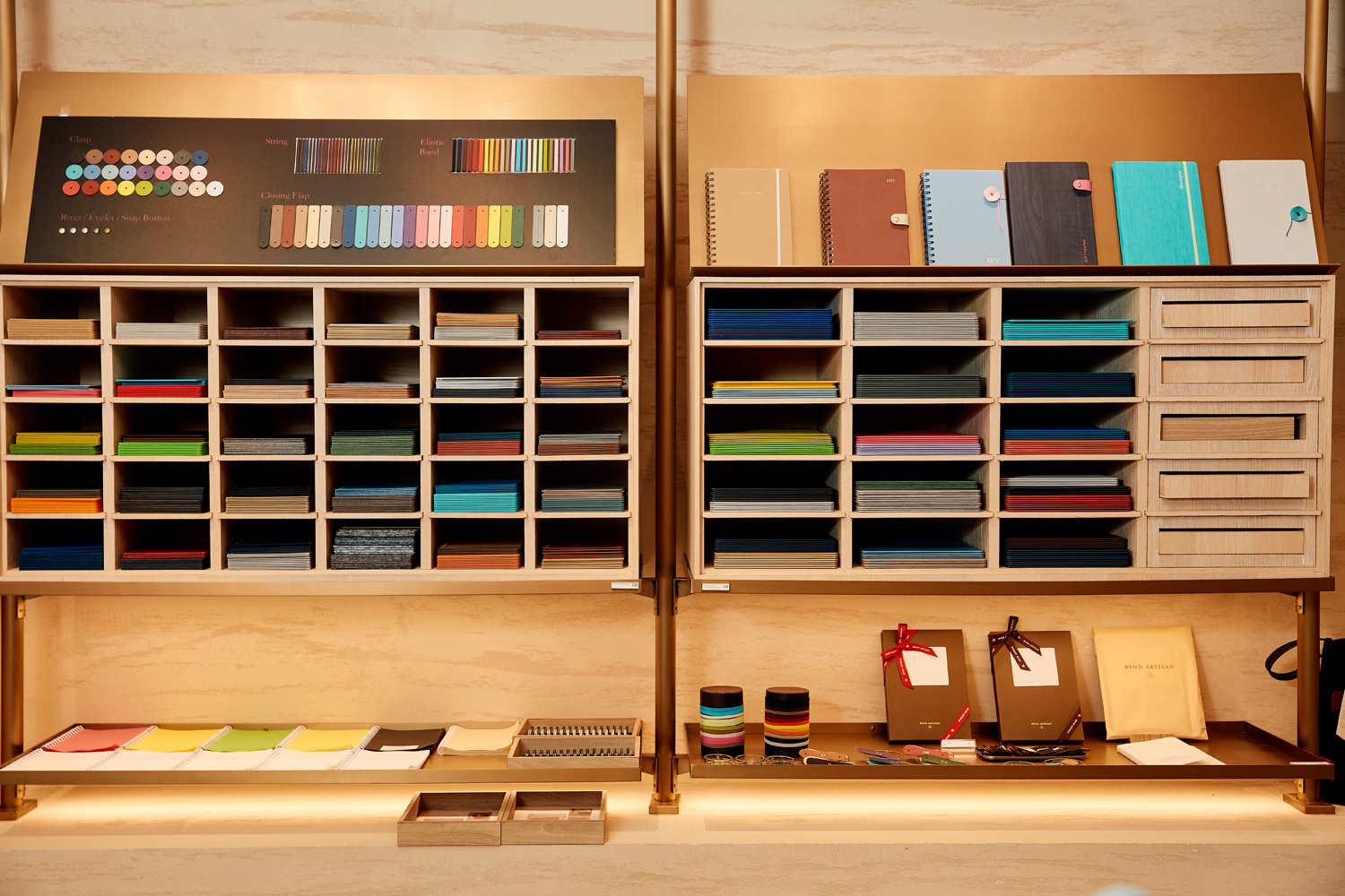 Personalise a notebook Bynd Artisan's store at ION Orchard. Photo / Babiche Martens