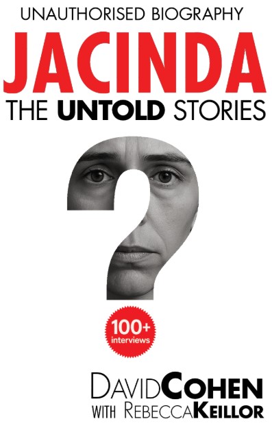 The cover of the new Jacinda Ardern unauthorised biography.
