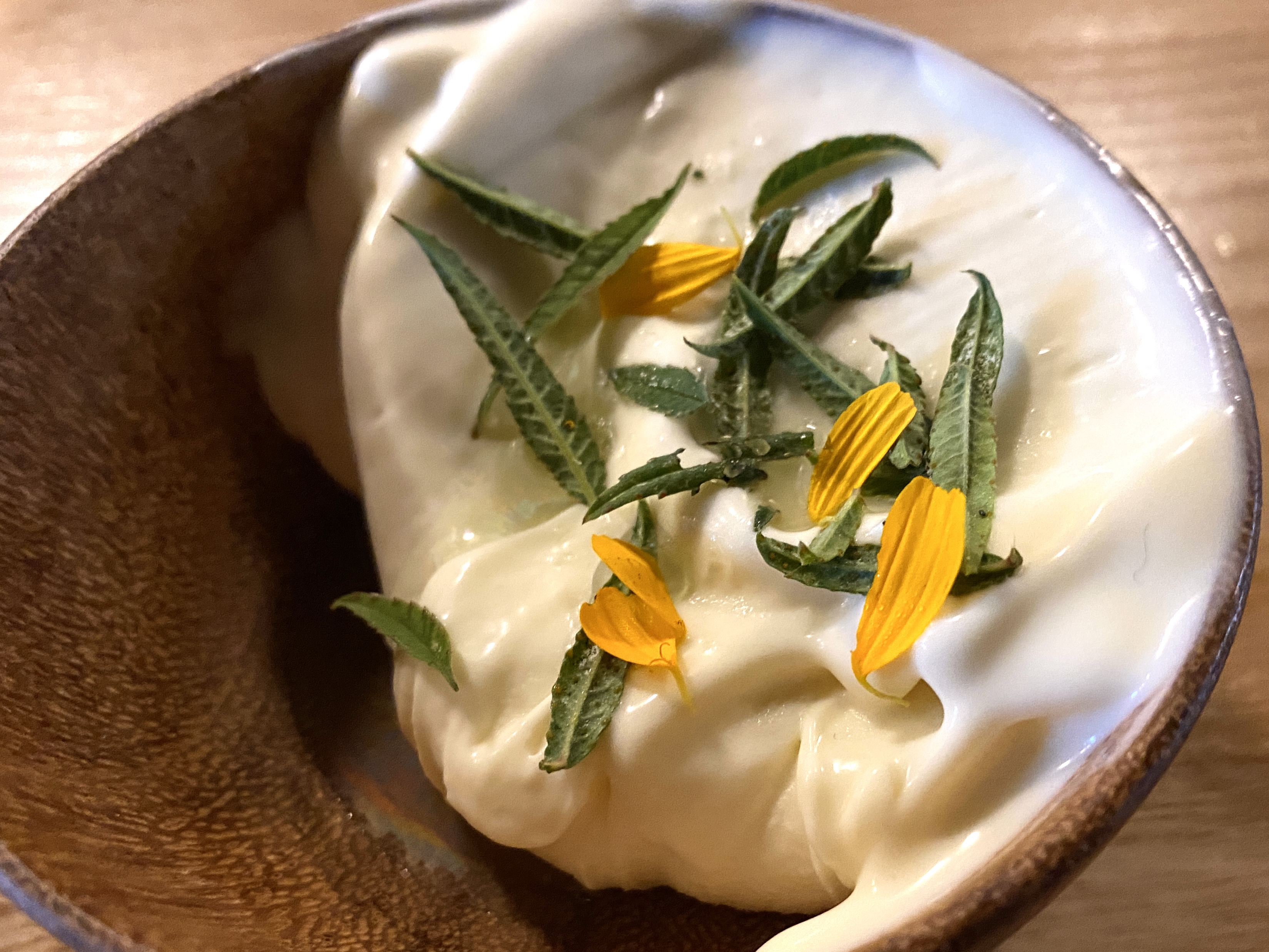 Marigold icecream, from the alchemic menu at Flor in Auckland's Karangahape Rd. Photo / Kim Knight
