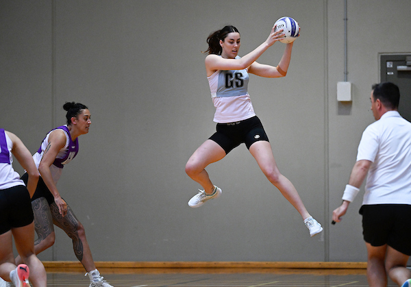 Amelia Walmsley in training with the Silver Ferns. Photo / Photosport