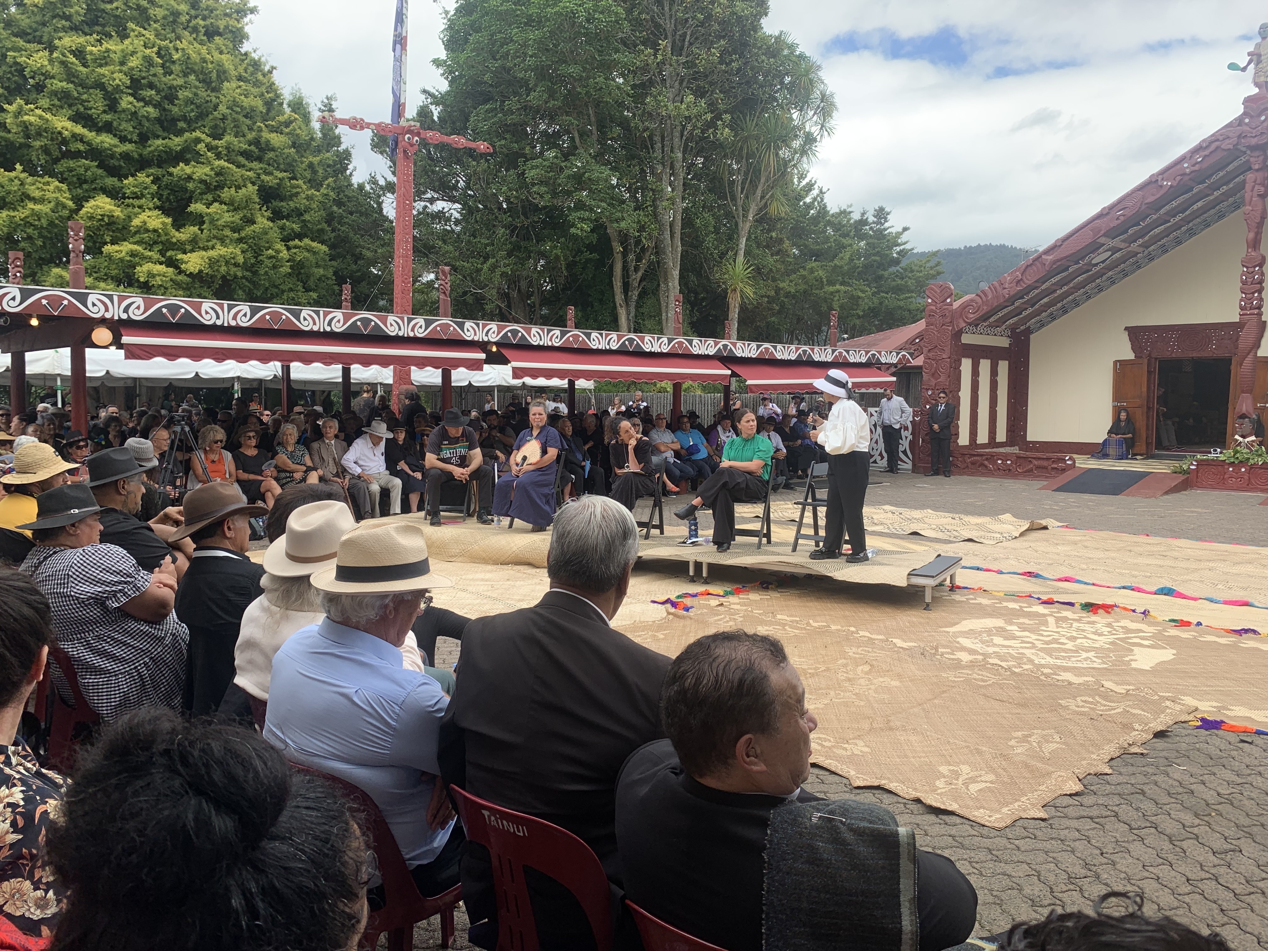 A panel of experts discuss Māori sovereignty on the atea. Photo / Adam Pearse
