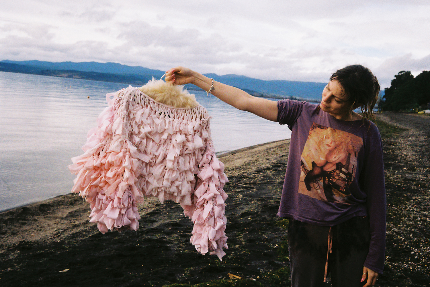 A hand-made knit from Geo Knits Slow. Photo / Supplied