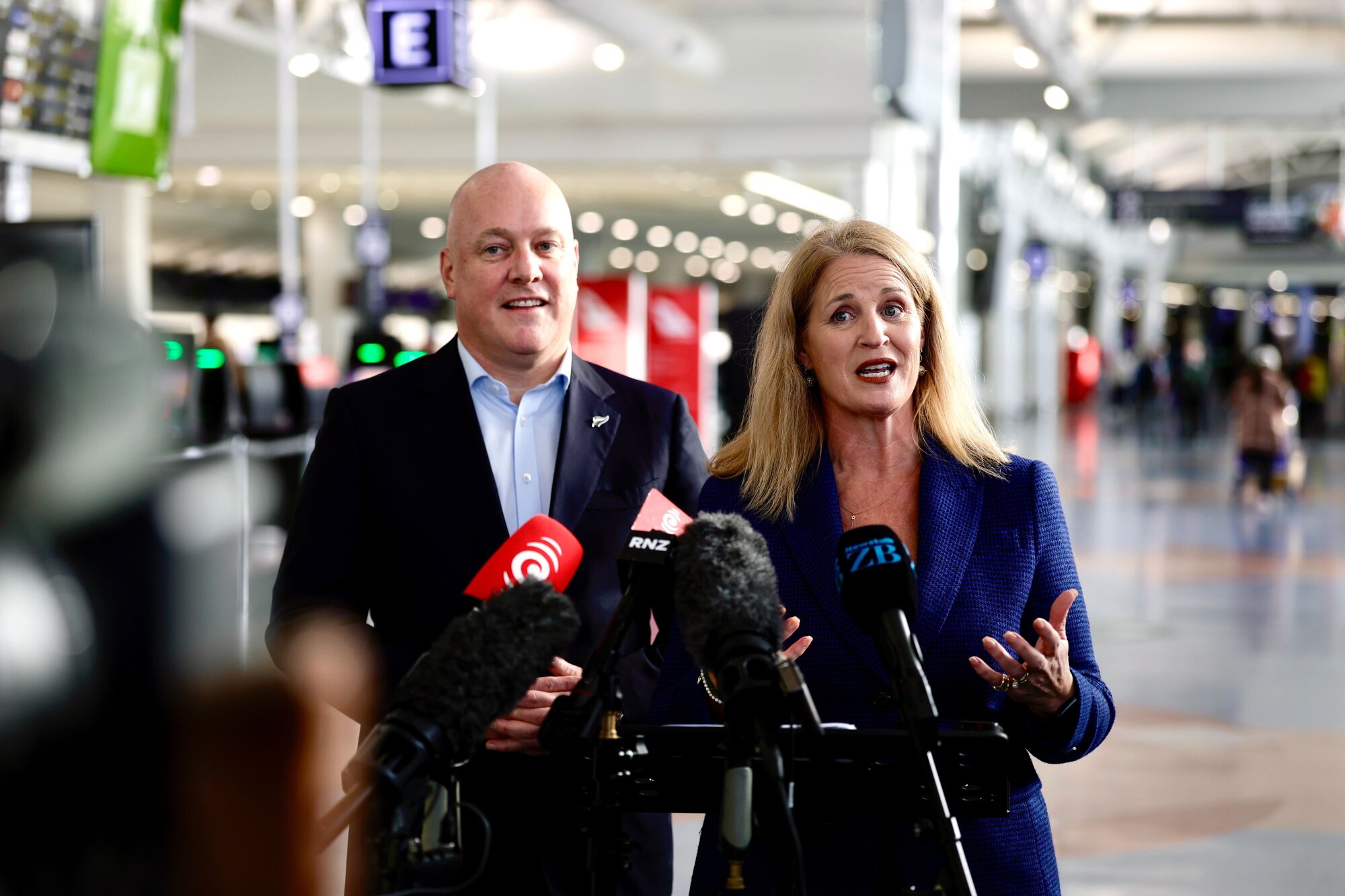 Prime Minister Christopher Luxon and Tourism Minister Louise Upston are not keen on a bed night levy at this stage. Photo / Dean Purcell
