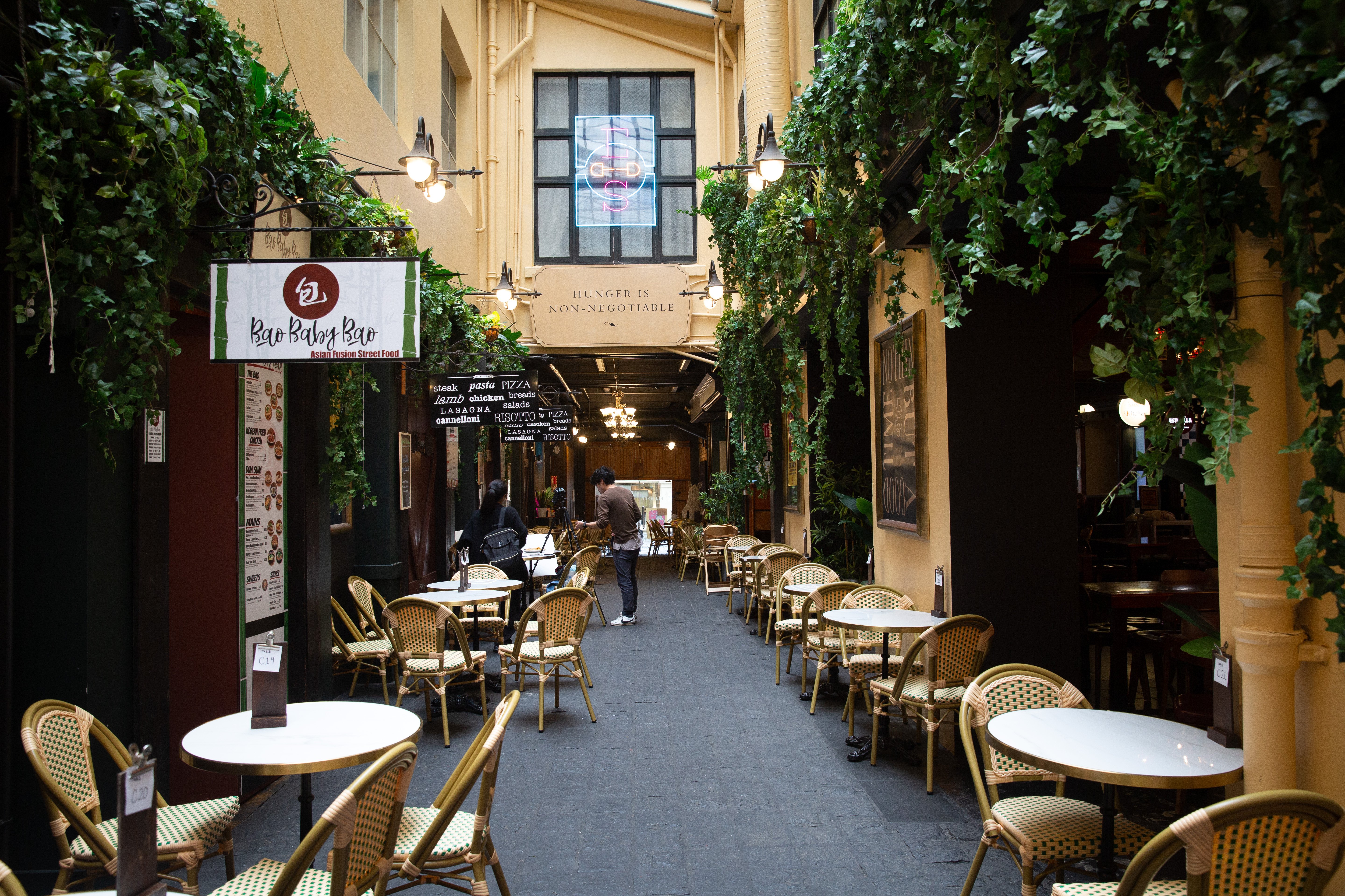 There are 10 eateries inside Elliott Stables dining village. Photo / Sylvie Whinray