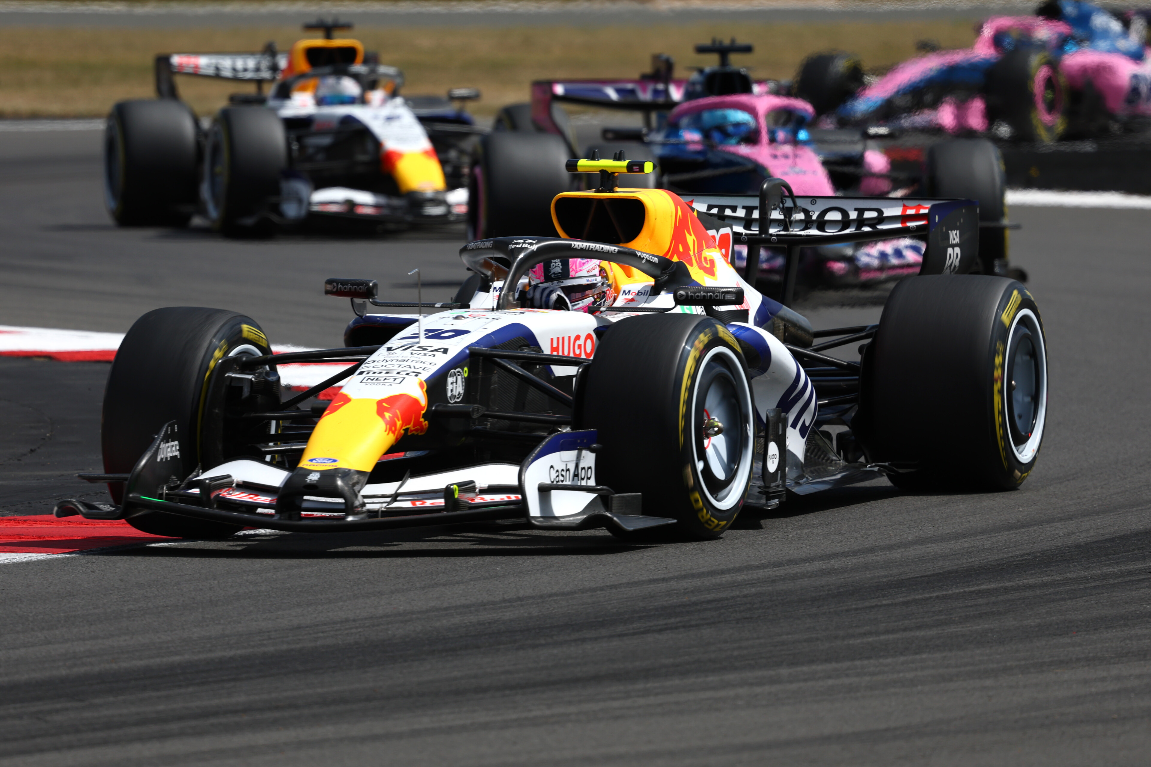 Liam Lawson in the British Grand Prix sprint race. Photo / Red Bull