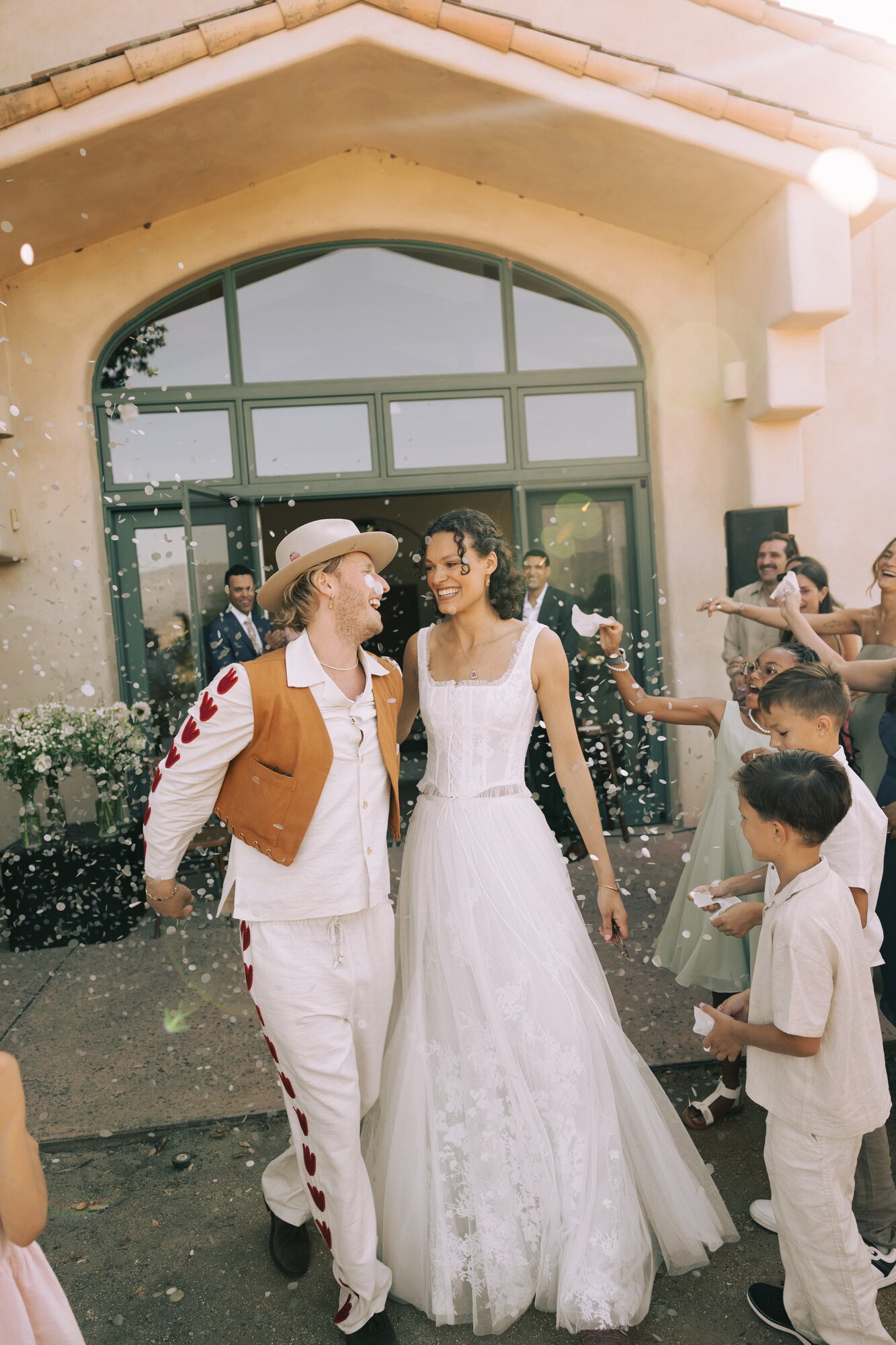 Valerie and Taylor Cullen of Flockhill Lodge were married in an intimate Californian ceremony. Photo / Jordan Taylor 
