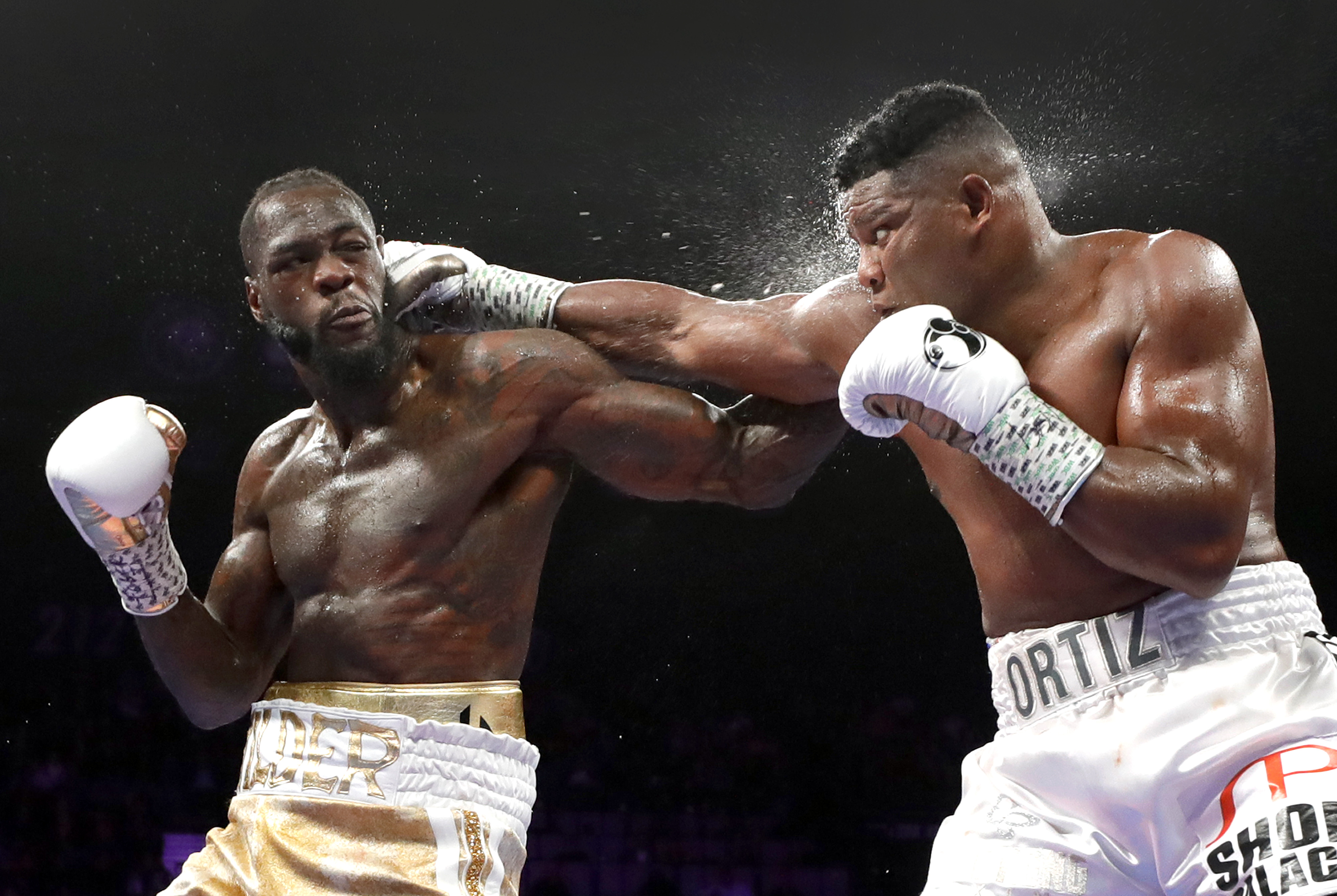 Deontay Wilder was down on the scorecards before knocking Luis Ortiz out in 2019. Photo / Getty Images