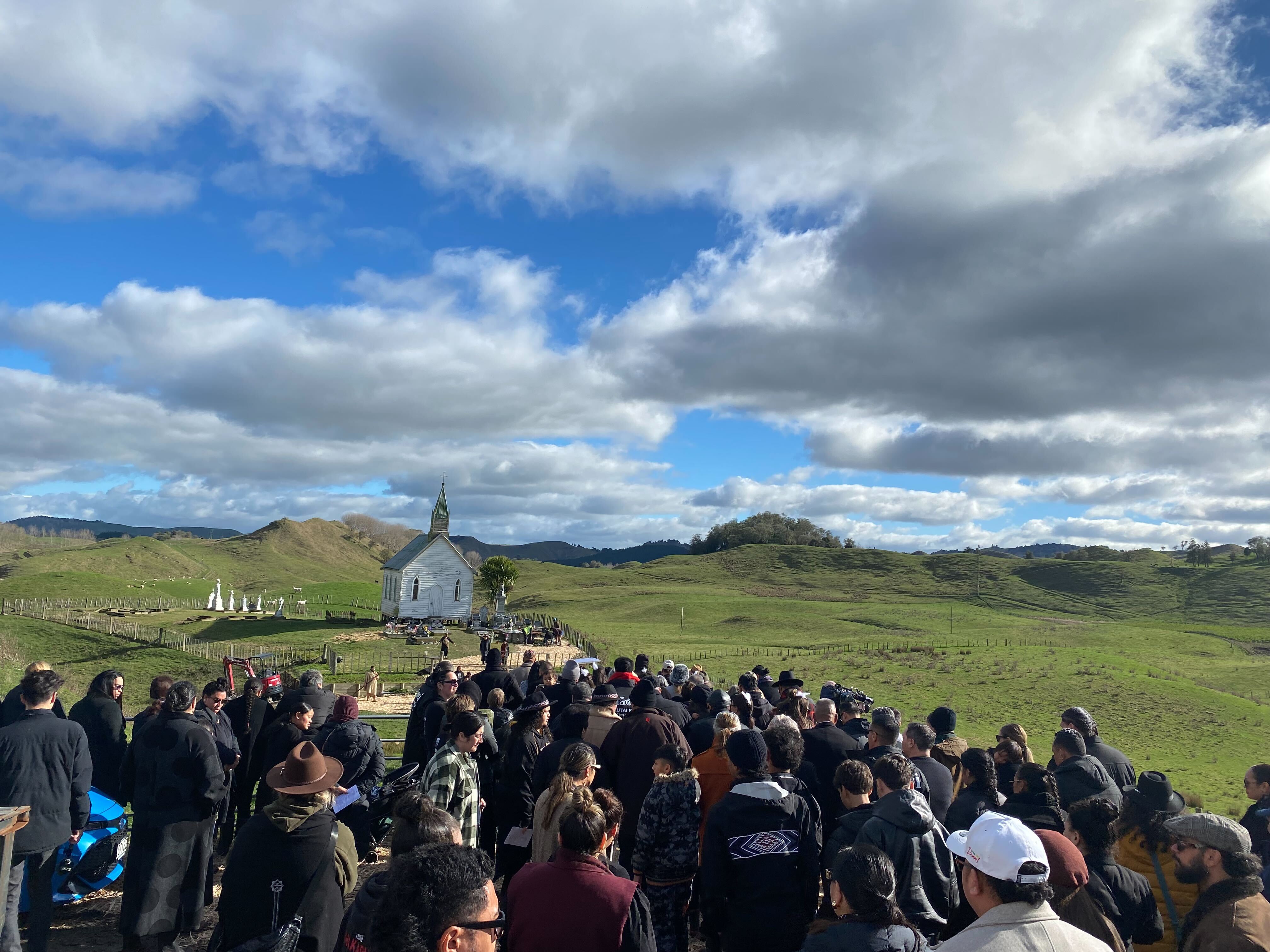 Kemp was laid to rest at an urupā alongside her ancestors. Photo / Julia Gabel