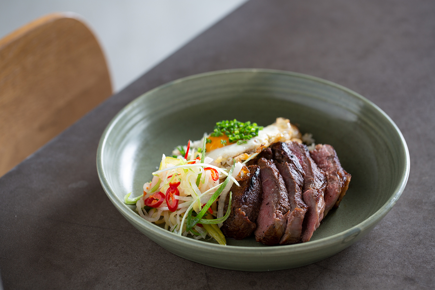 The tapsilog steak. Photo / Babiche Martens