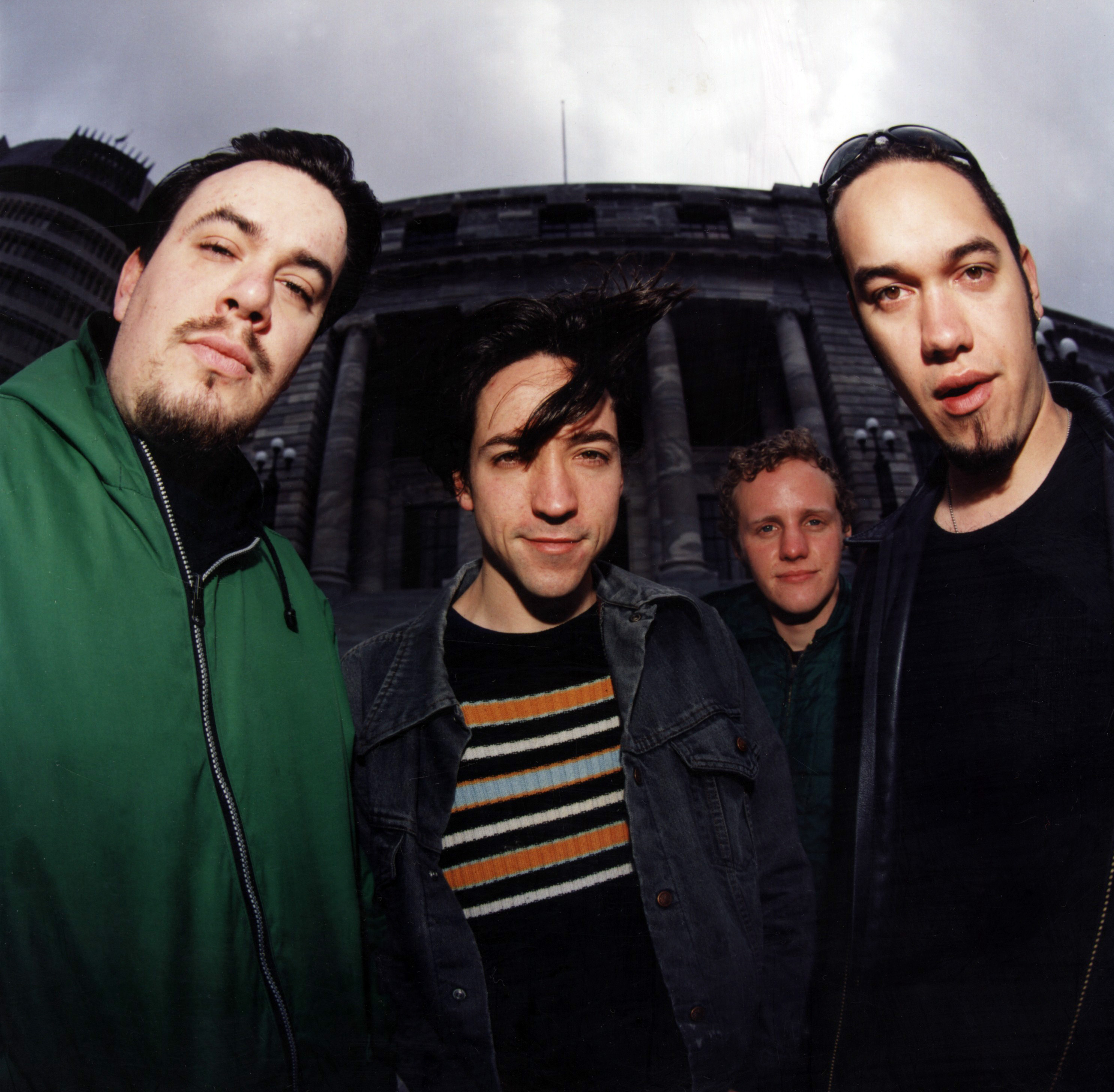 Shihad in 1996 (from left): Tom Larkin, Jon Toogood, Phil Knight and  Karl Kippenberger.