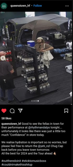 The post on social media has since been removed.