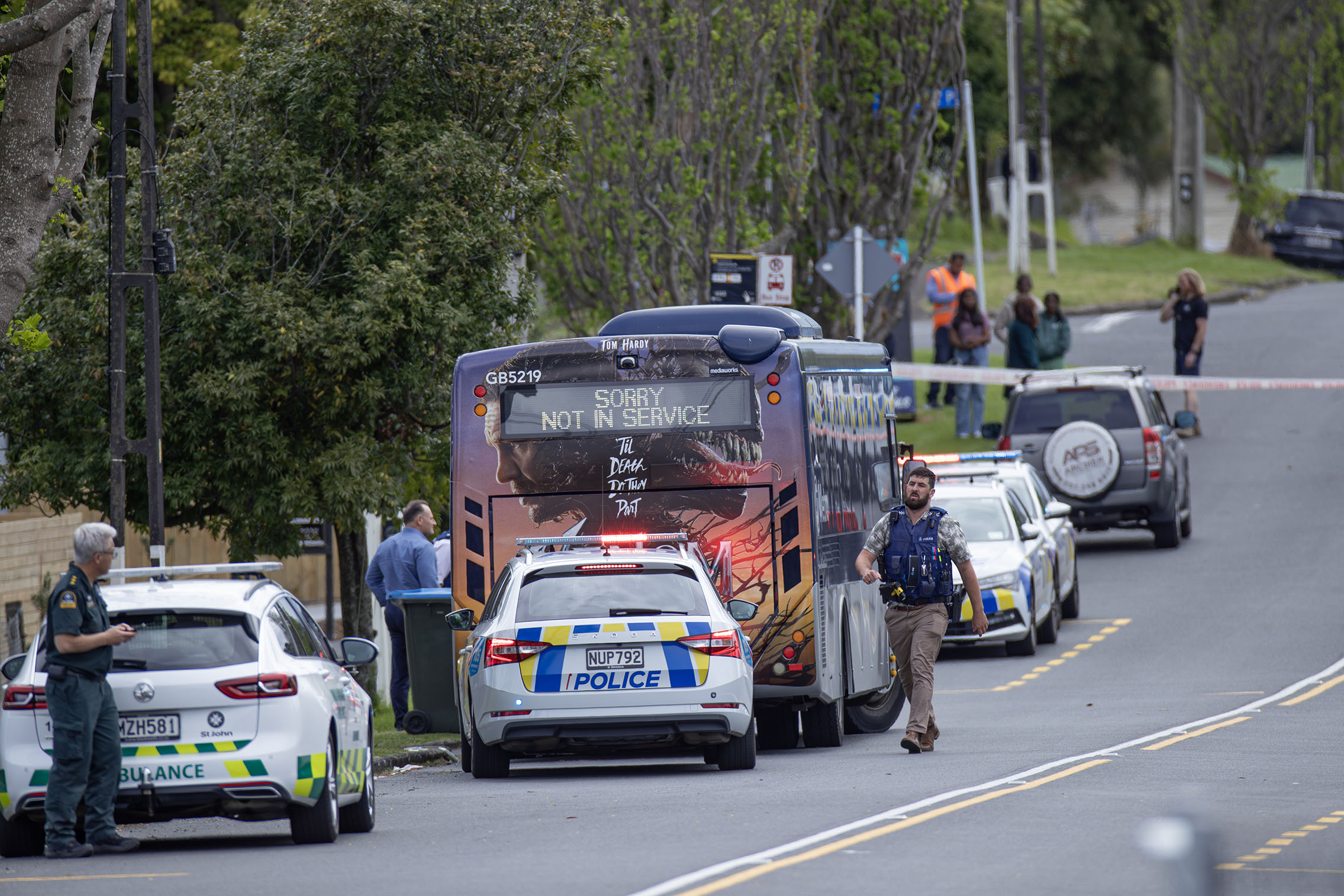 A person was fatally stabbed in an assault on a bus in Auckland's Onehunga last week. Photo / Hayden Woodward.