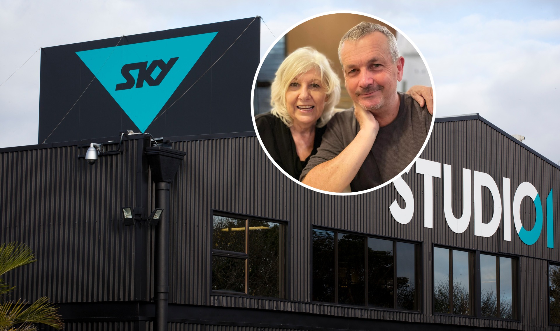 Sky TV has apologised for its customer service response following the death of Helen Clelland, pictured inset with her brother John Clelland. Photos / Greg Bowker, supplied