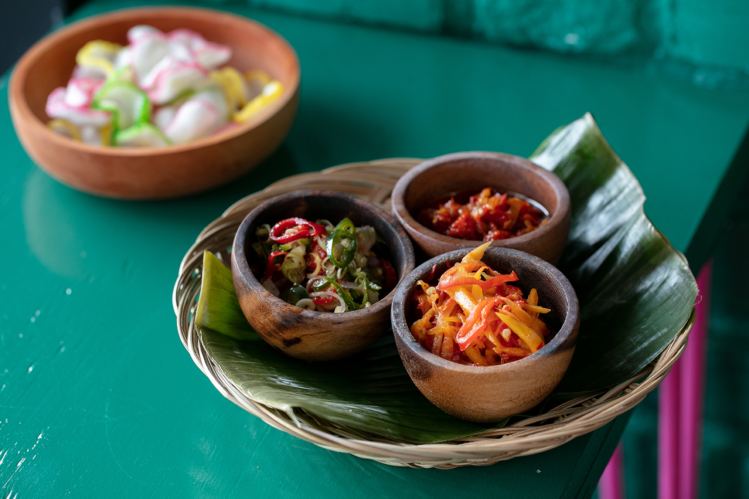 The sambal platter. Photo / Babiche Martens
