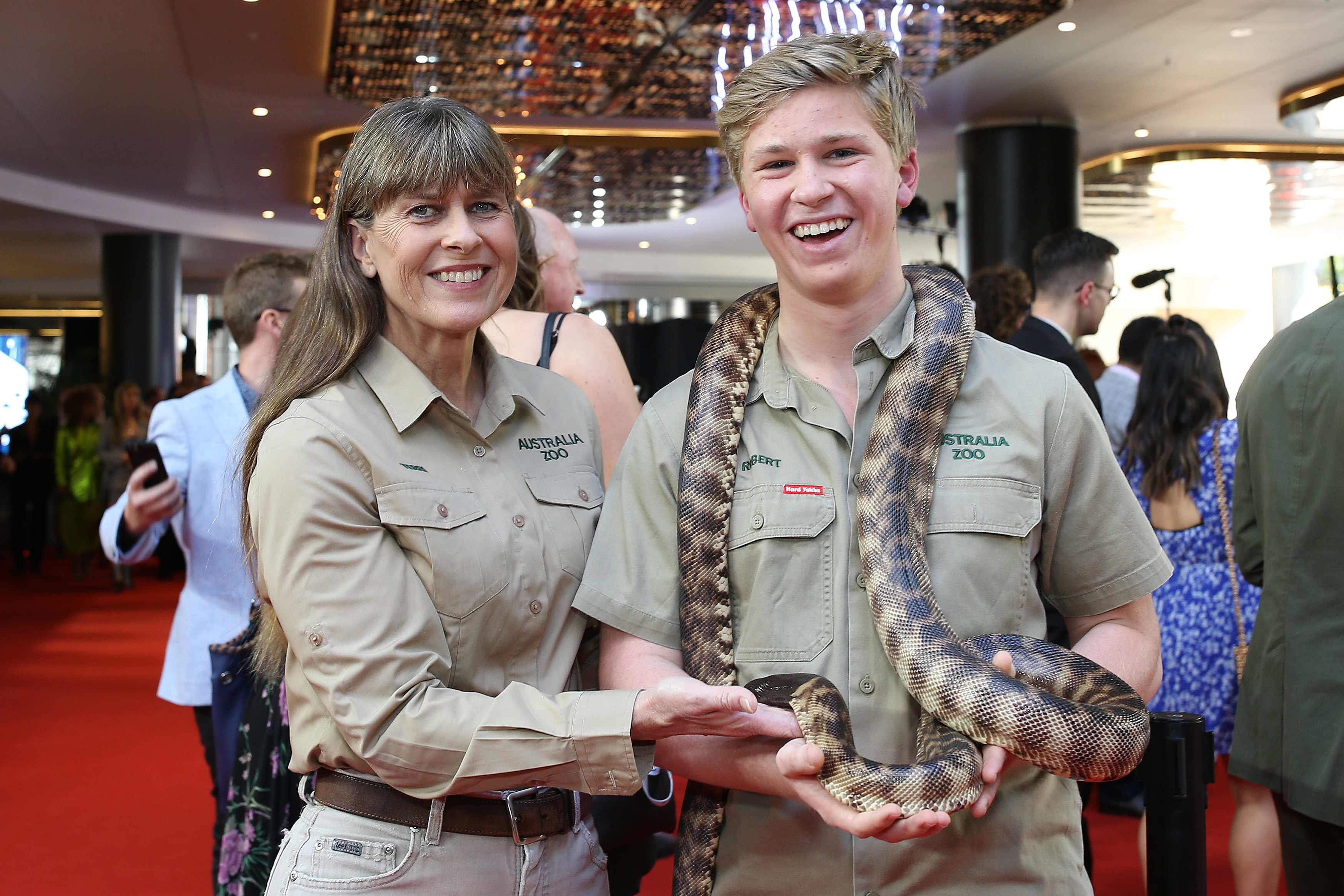 Terri Irwin and Robert Irwin. Photo / Getty Images