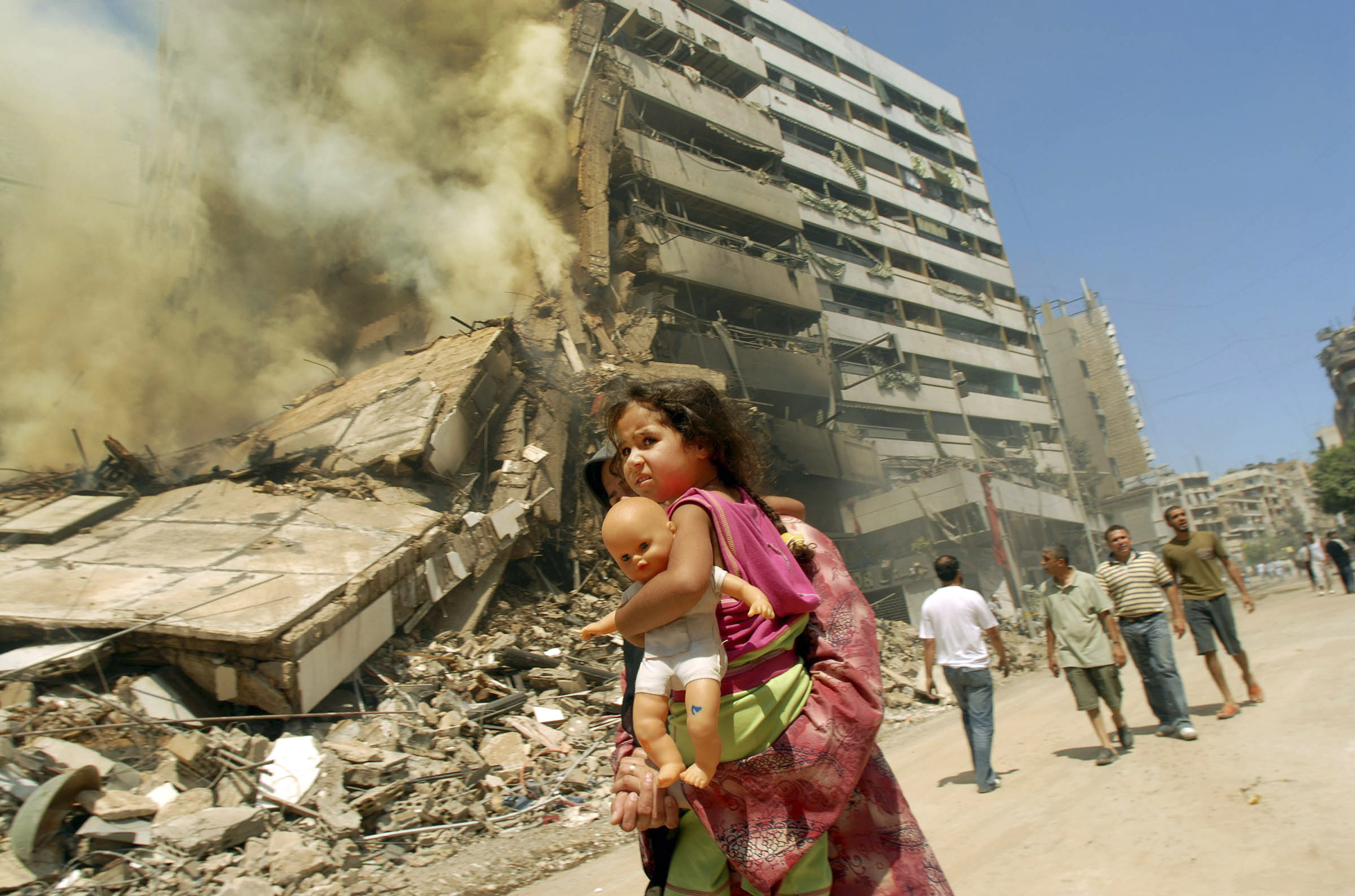 Beirut's southern suburbs were badly damaged during the war between Israel and Hezbollah in 2006.. Photo / Lynsey Addario, The New York Times
