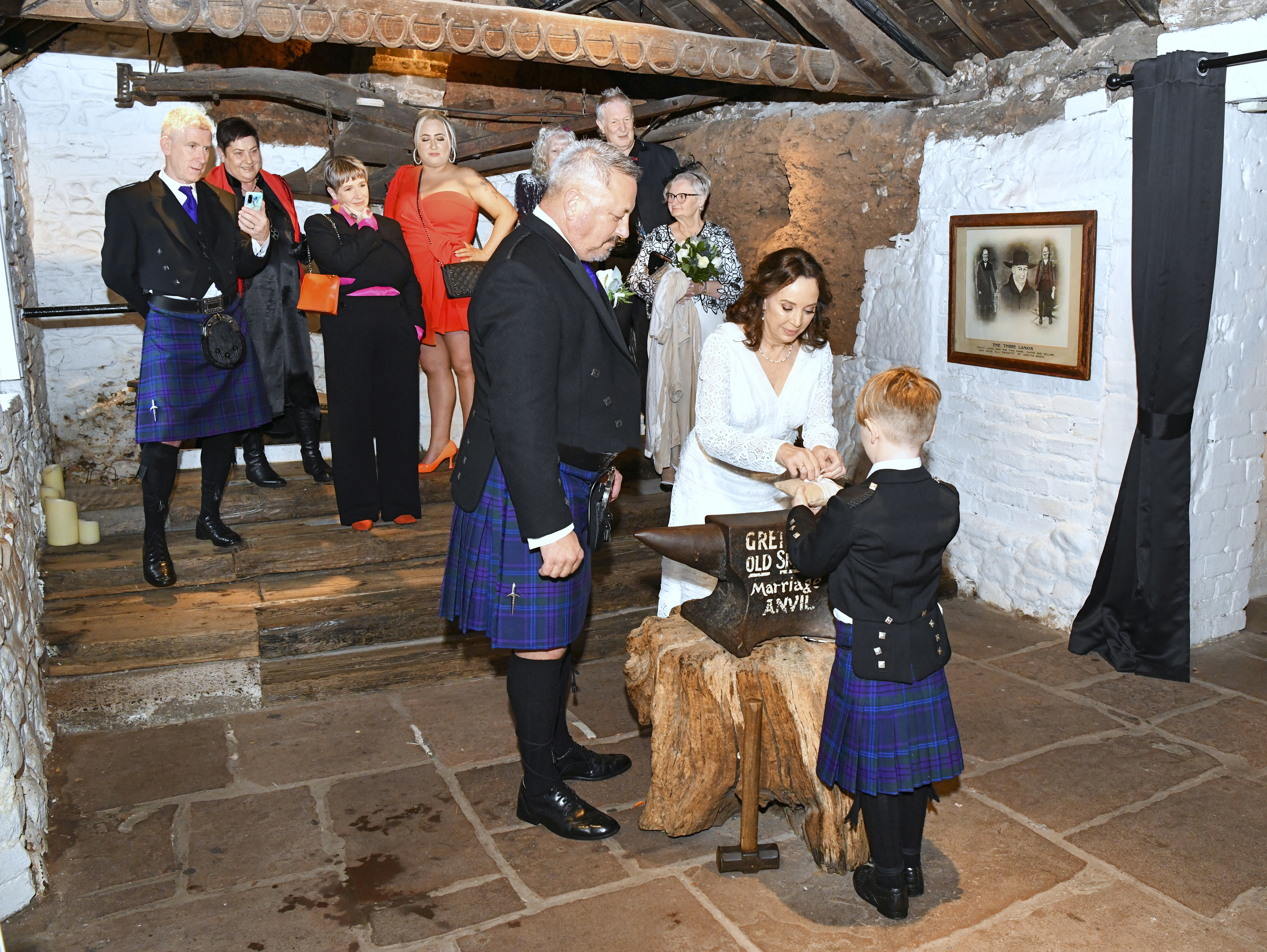 With this ring: Family and friends saw the emotional groom break down. Photo / Supplied.