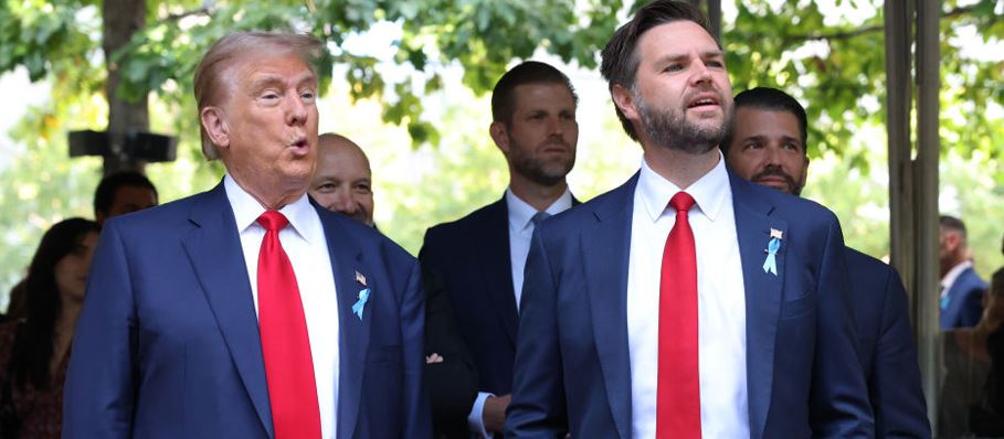 Donald Trump pictured with Republican vice-presidential nominee JD Vance in New York City. Photo / Getty Images