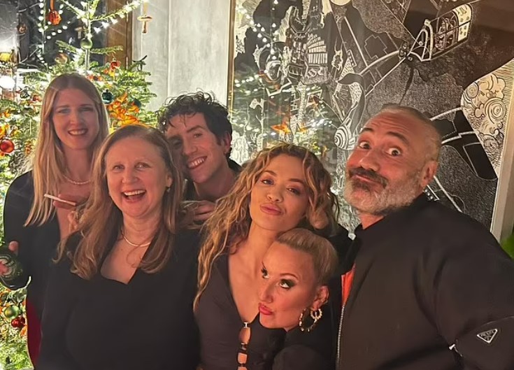 The couple celebrated Christmas Eve in the UK last year. Photo / Supplied