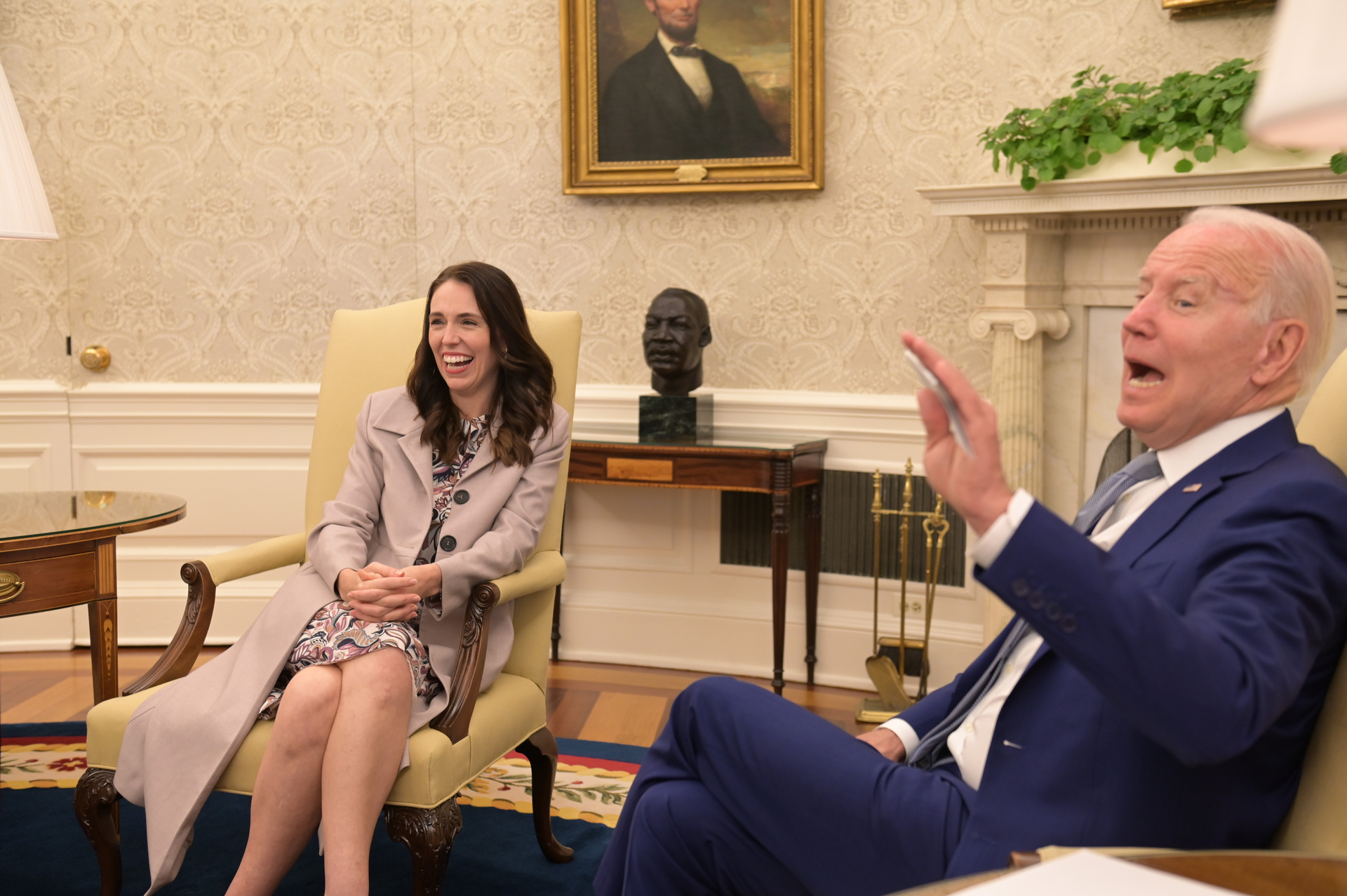 The highlights of 2022 - Prime Minister Jacinda Ardern meets US President Joe Biden at the White House. Photo / Joy Asico