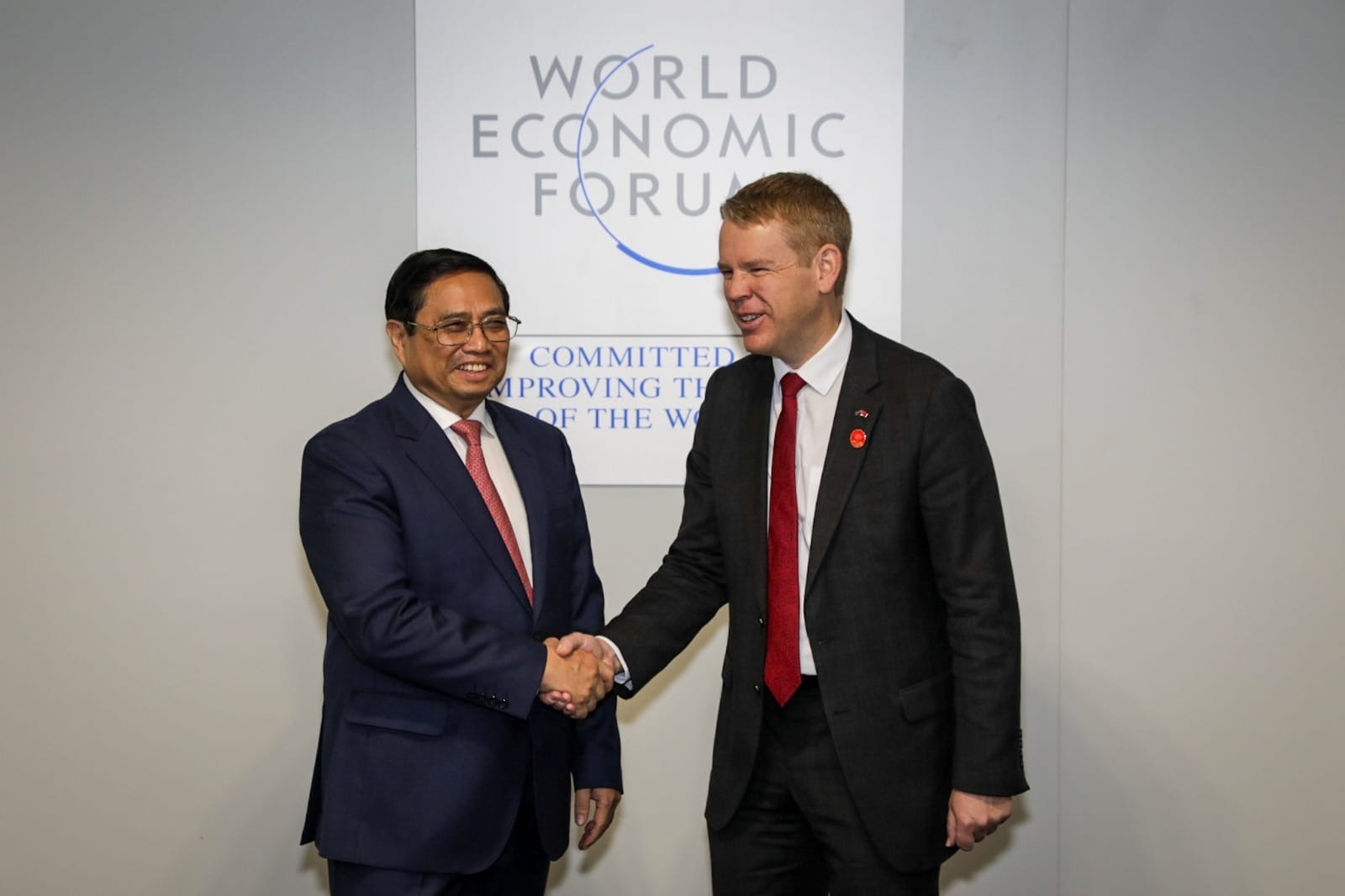 Vietnamese Prime Minister Pham Minh Chinh and Prime Minister Chris Hipkins. Photo / Pool