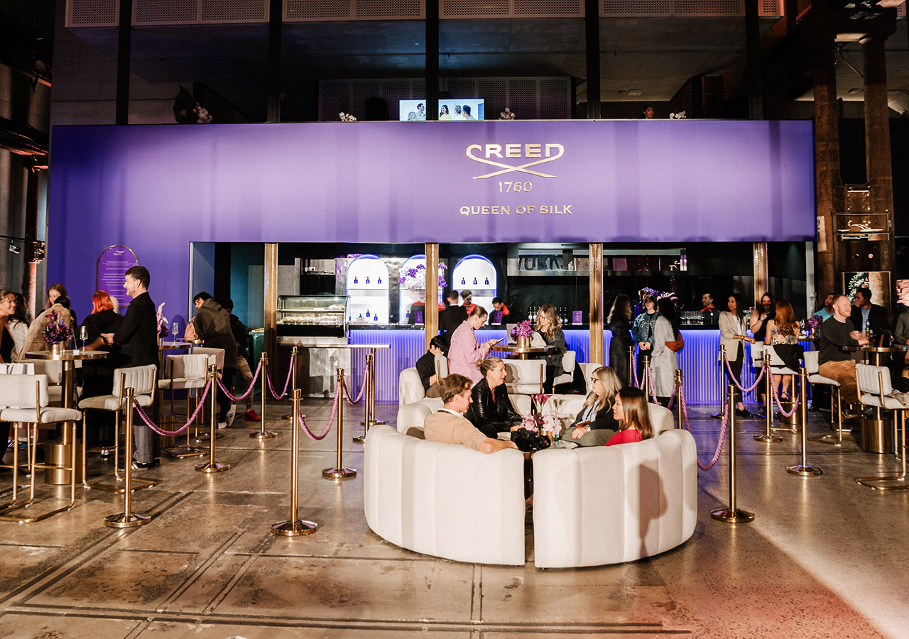 The Creed bar at Carriageworks during Australian Fashion Week 2024. Photo / Agence de Parfum