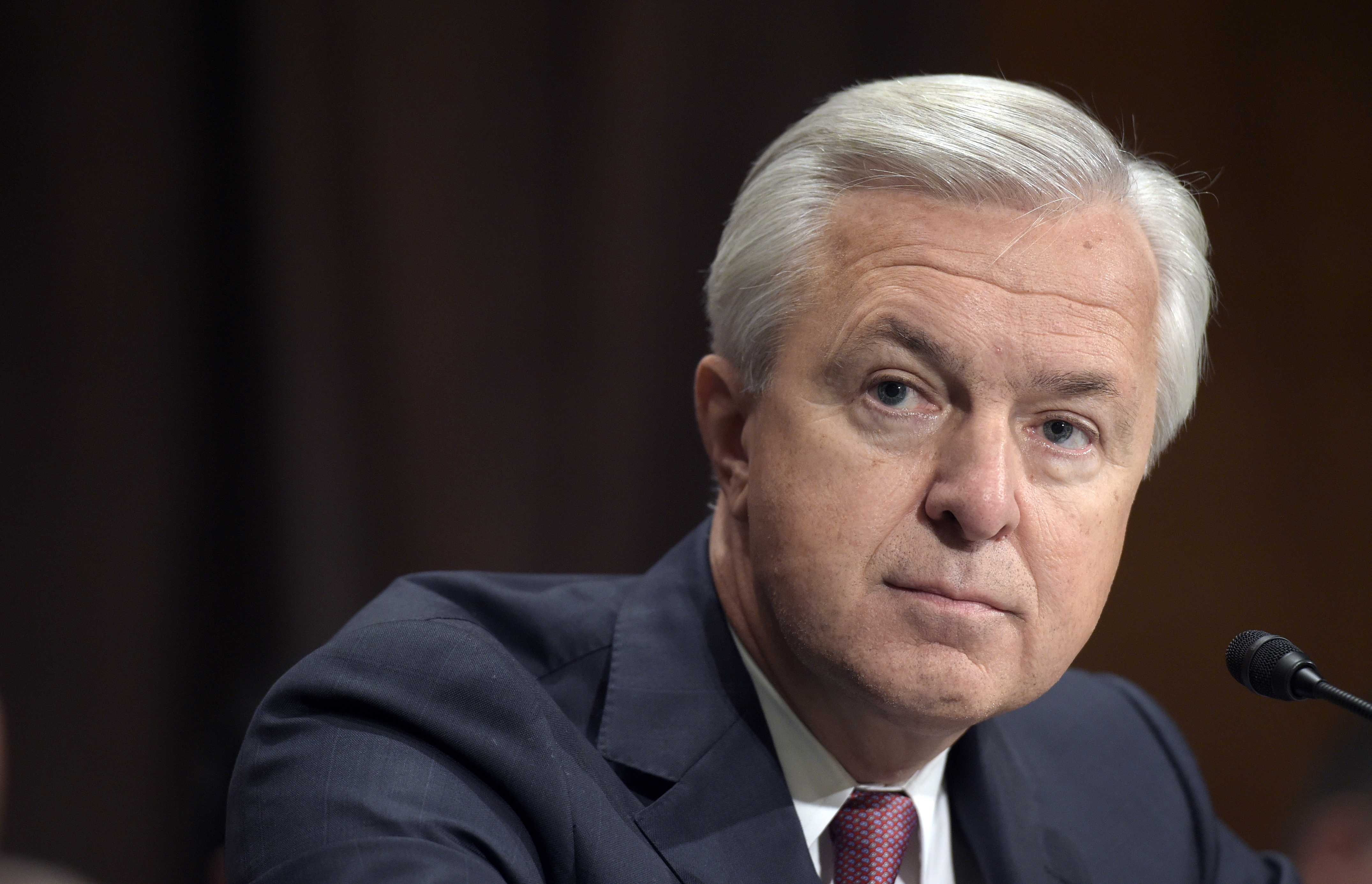 Wells Fargo CEO John Stumpf testifies on Capitol Hill in Washington, before the Senate Banking Committee. Photo / AP