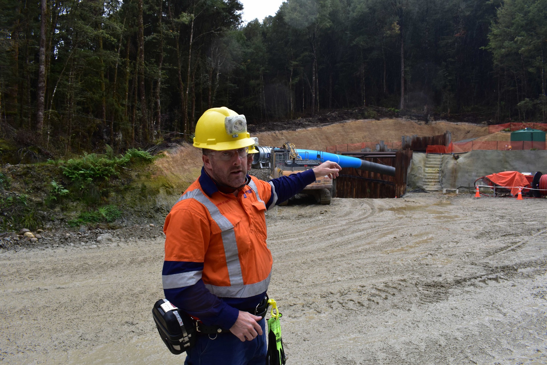 Simon Delander, photographed at Endura Mining's Snowy River project near Reefton, is now working on Rua Gold's ambitious plans for a gold and antimony mine and ore processing facility in the area. Photo / Kate MacNamara