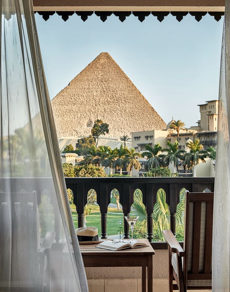 Marriott Mena House Cairo is jaw-droppingly close to Egypt’s famed pyramids. Photo / Marriott Mena House Cairo