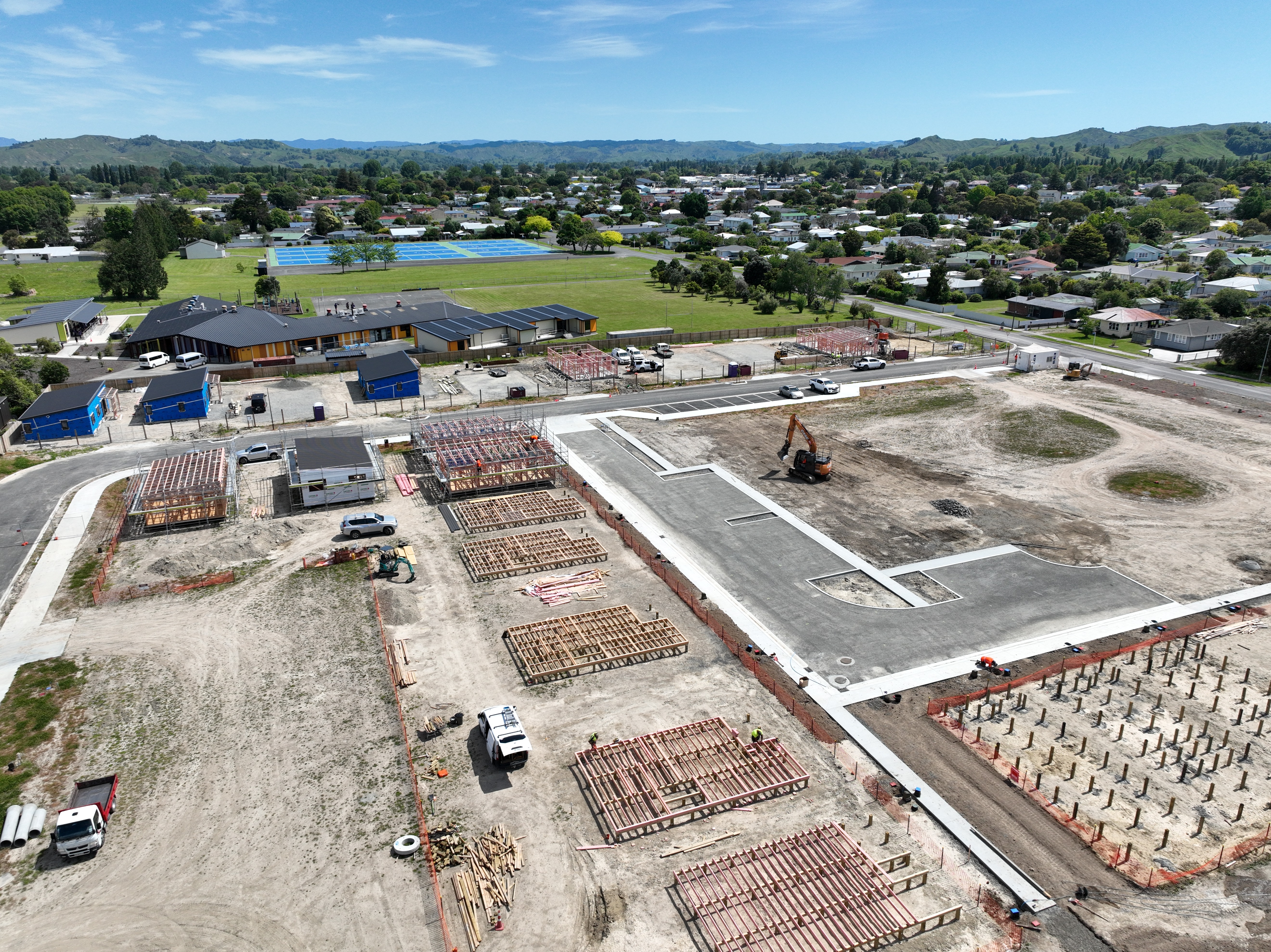 The first of 43 affordable houses being built on a Kitchener Street site in Wairoa will be officially blessed and unveiled on Monday.