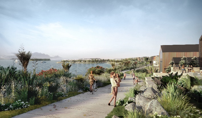A coastal path is proposed at the planned Beachlands South development.